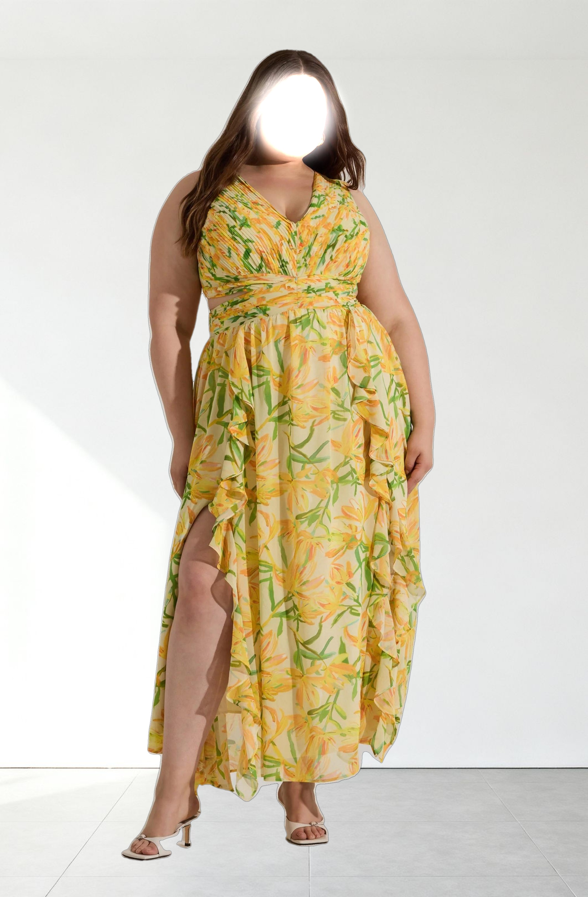 Noya Floral Cutout Maxi Dress