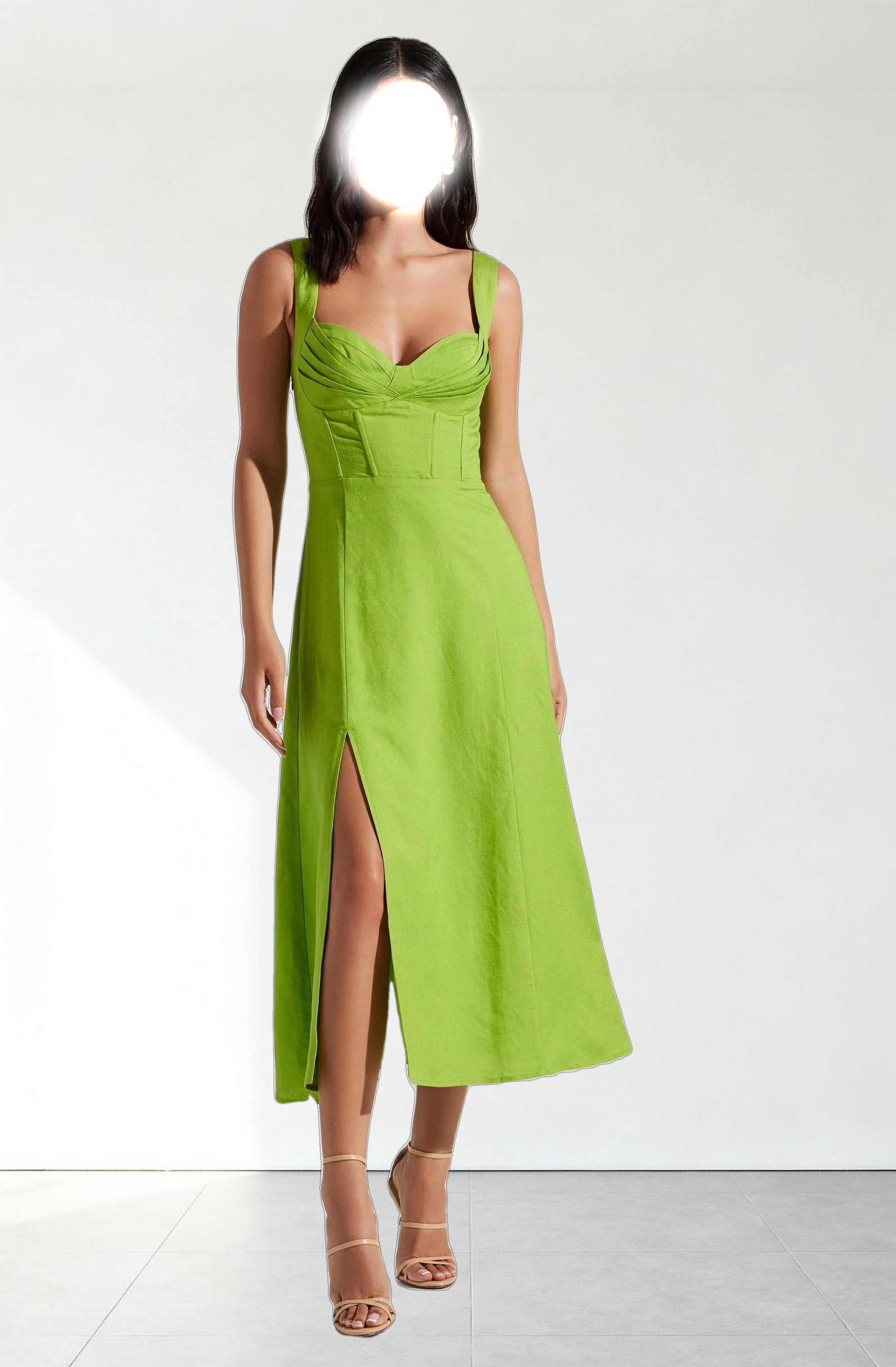 Estella Corset Midi Dress