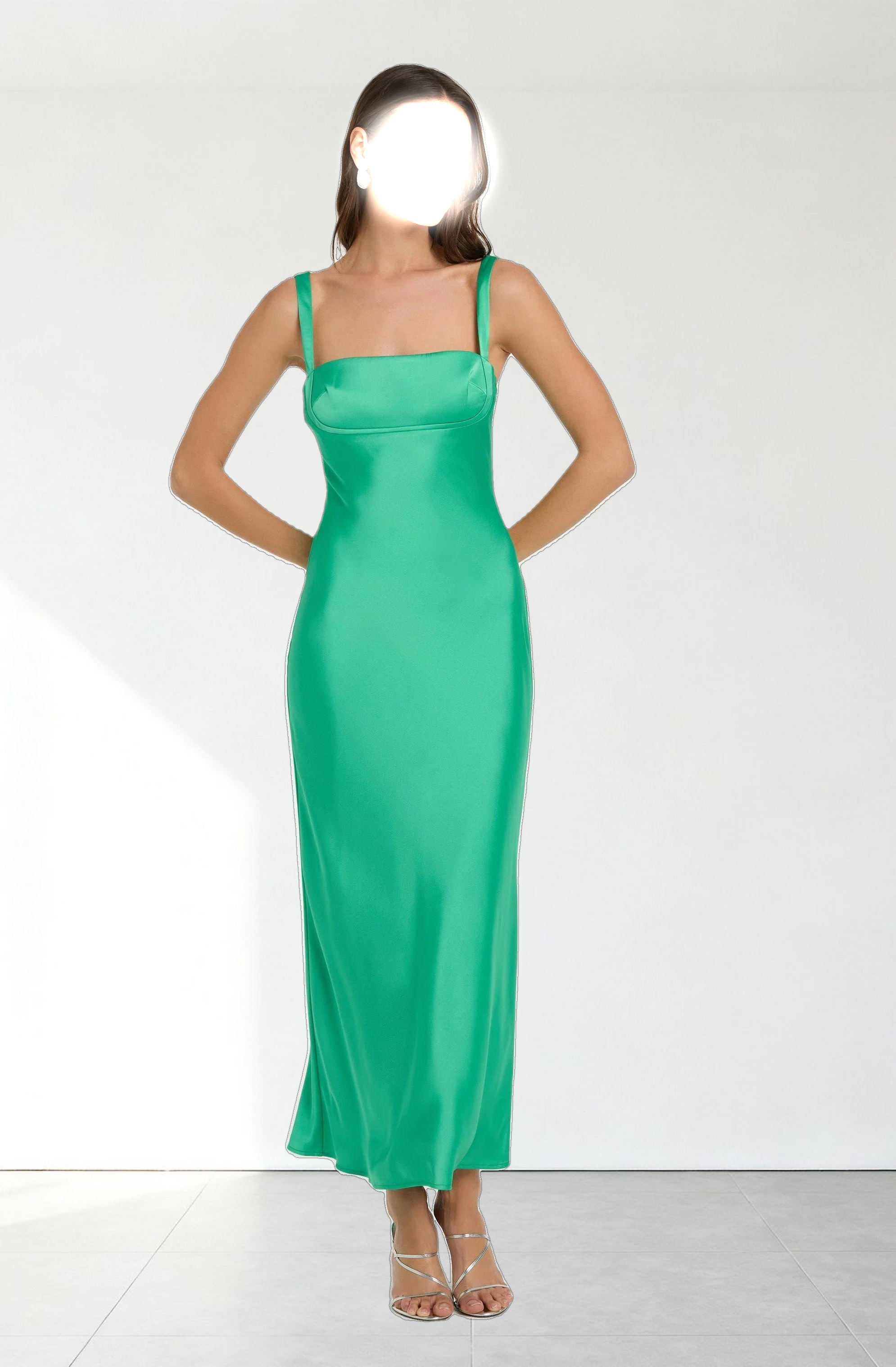 Stacie Satin Maxi Dress