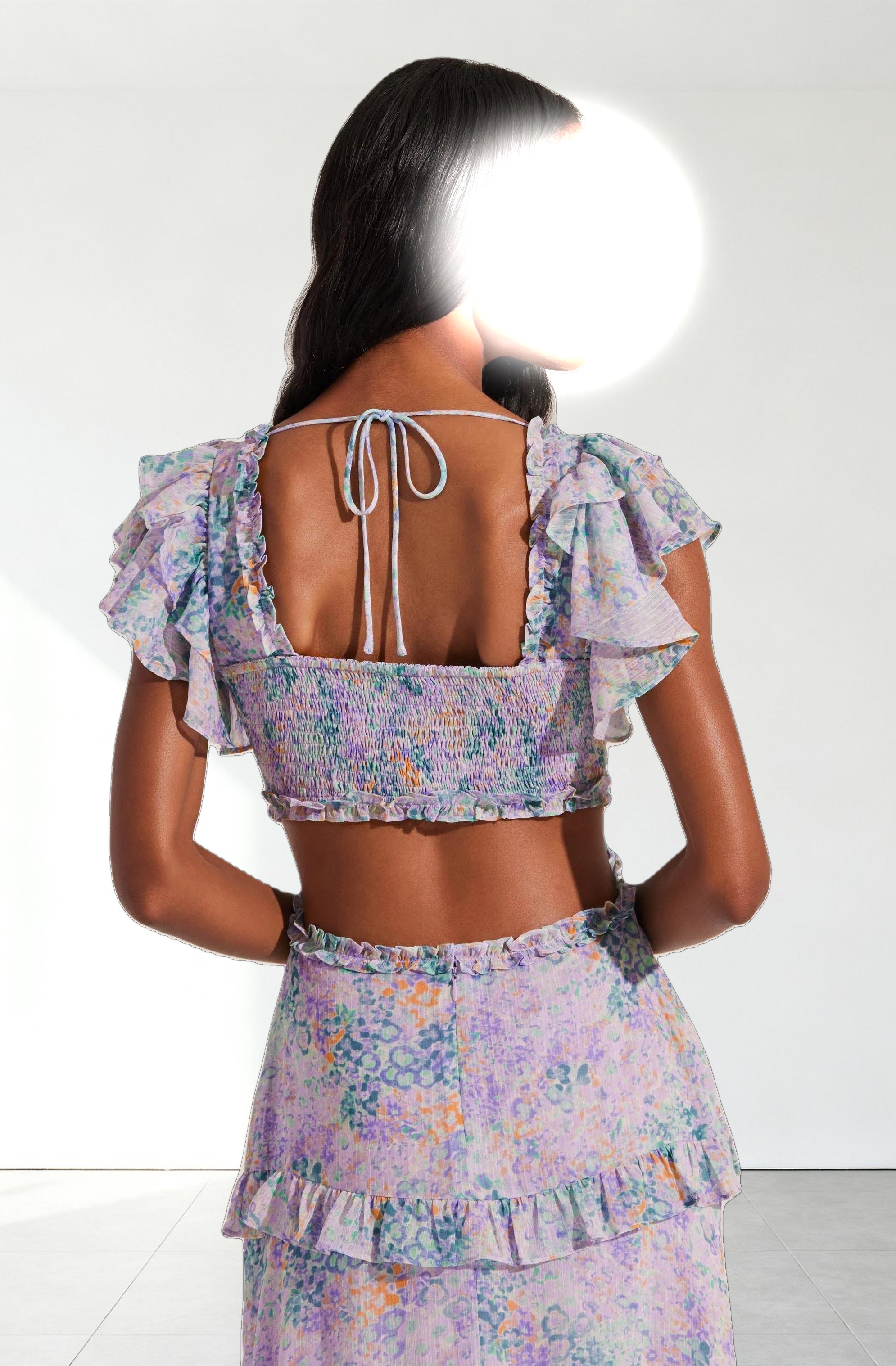 Mable Floral Tiered Ruffle Maxi Dress