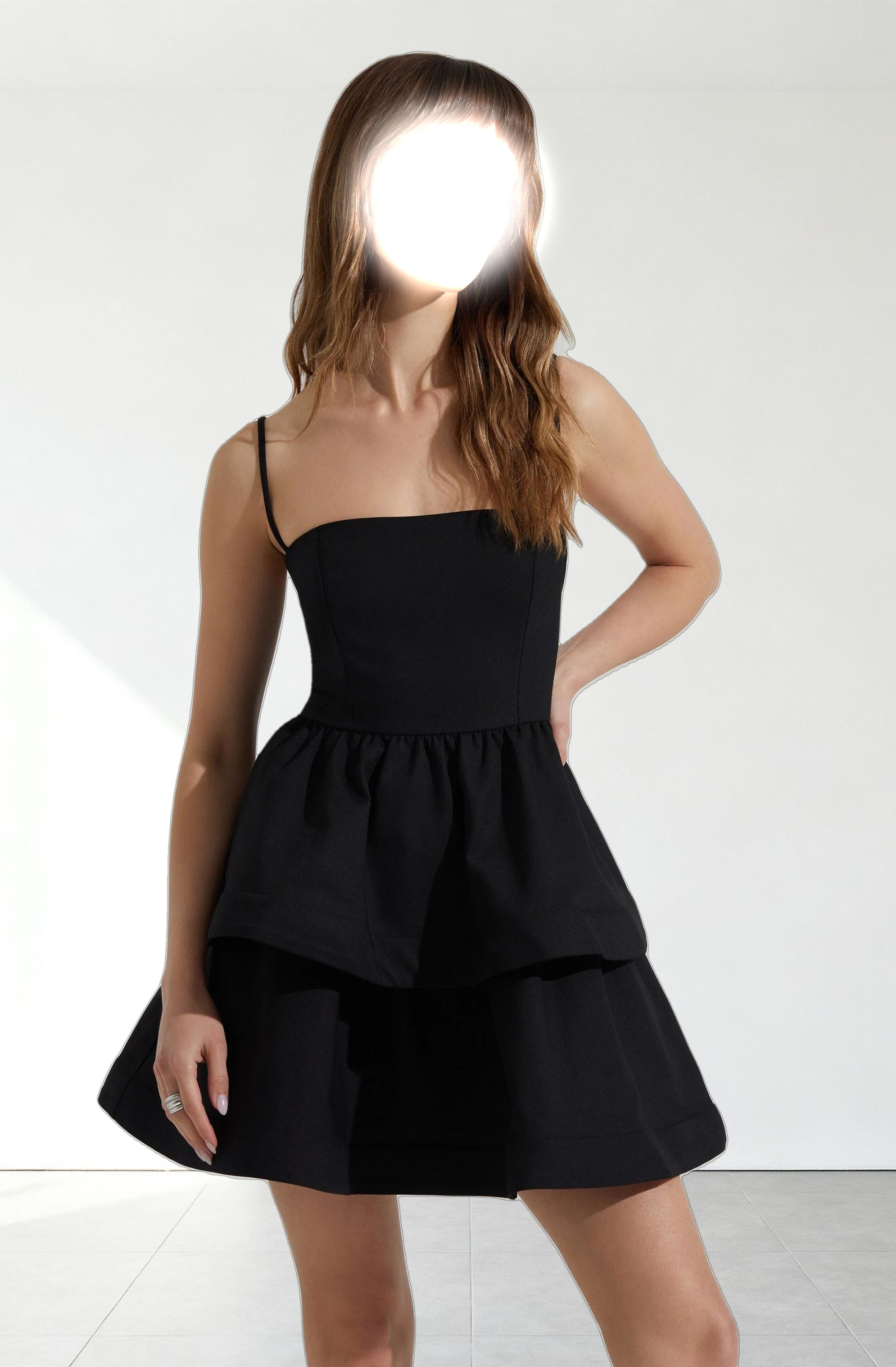 Leola Tiered Skater Mini Dress