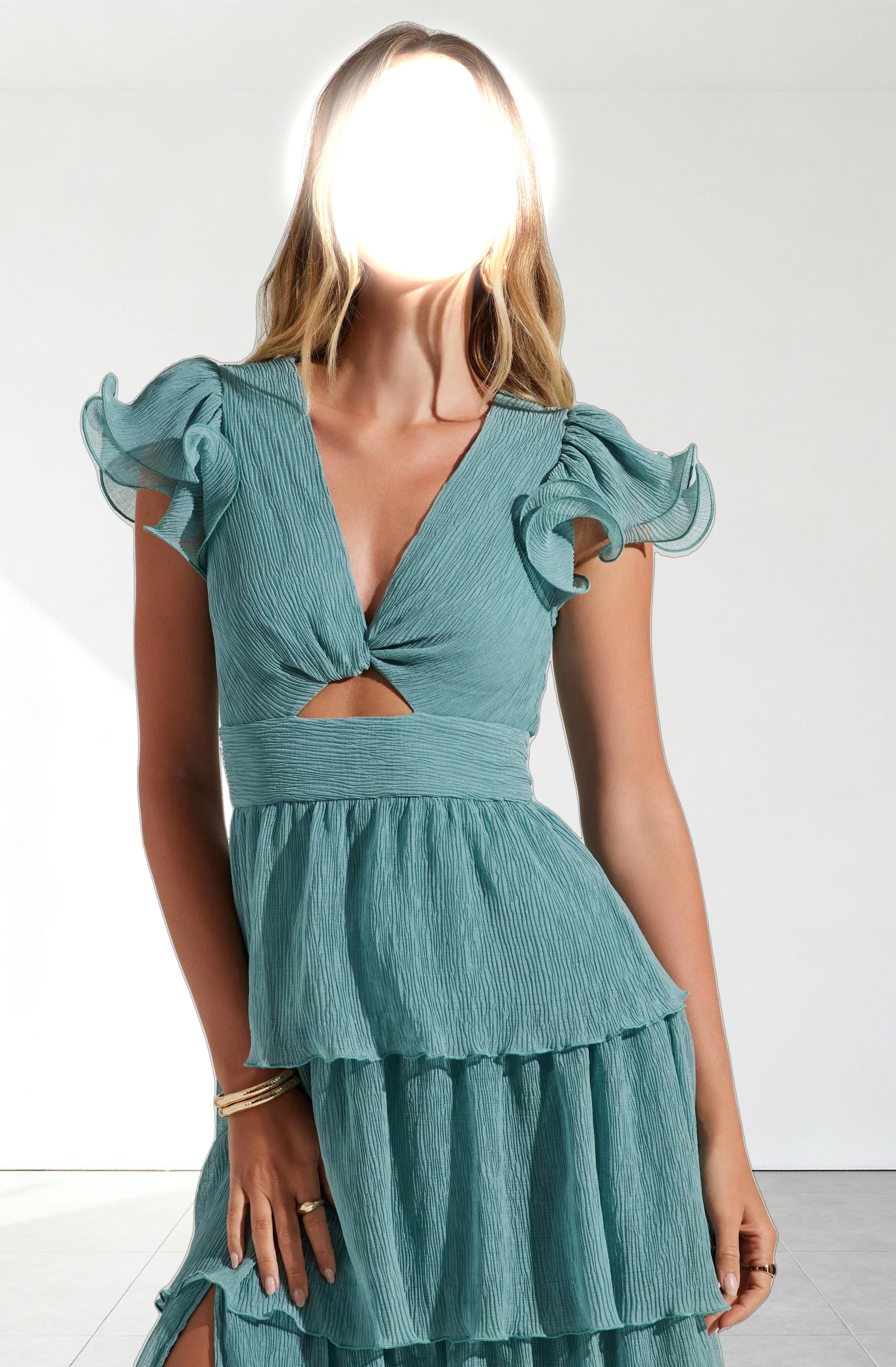 Emporia Tiered Tulle Midi Dress