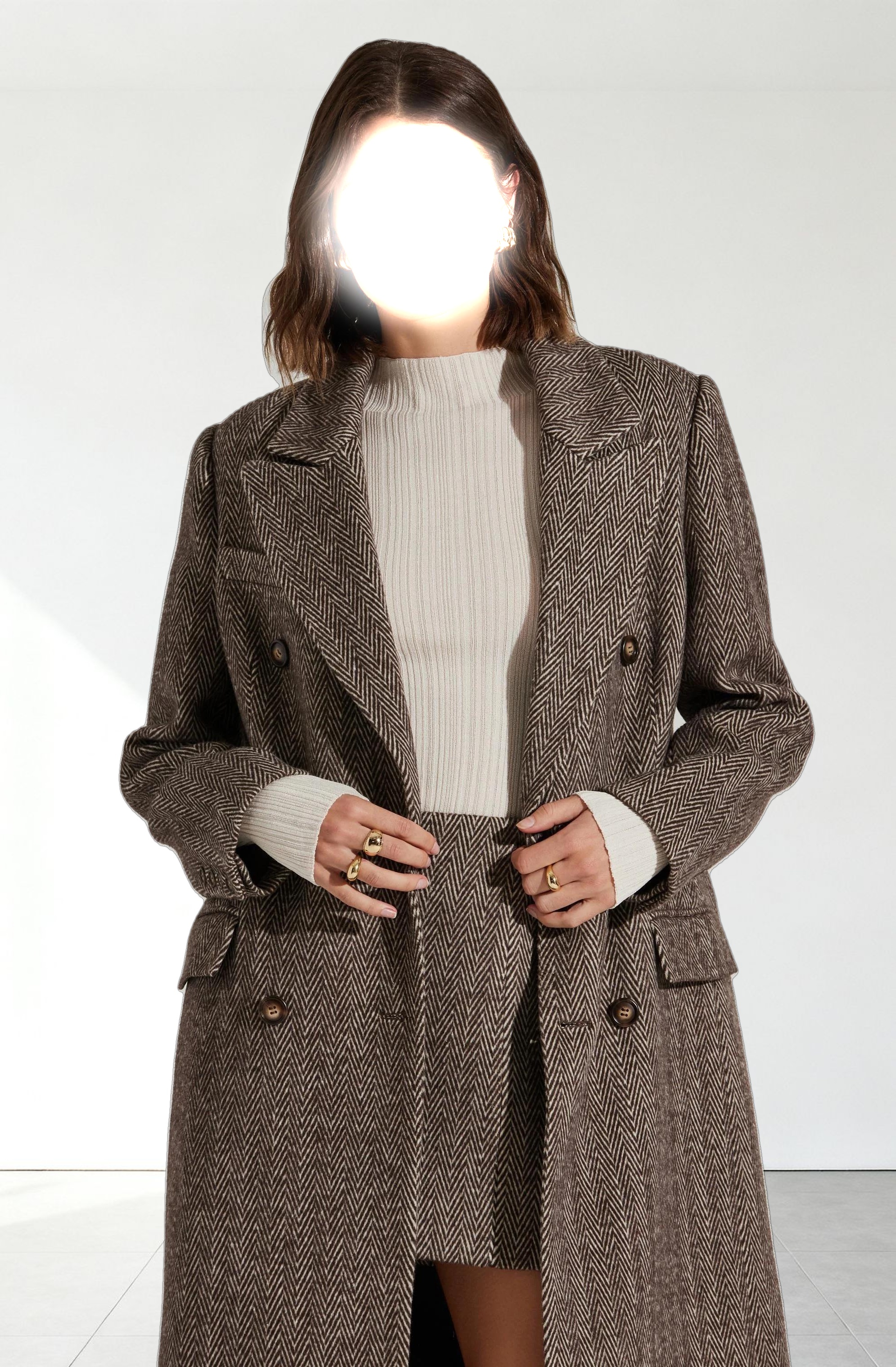 Morana Herringbone Coat