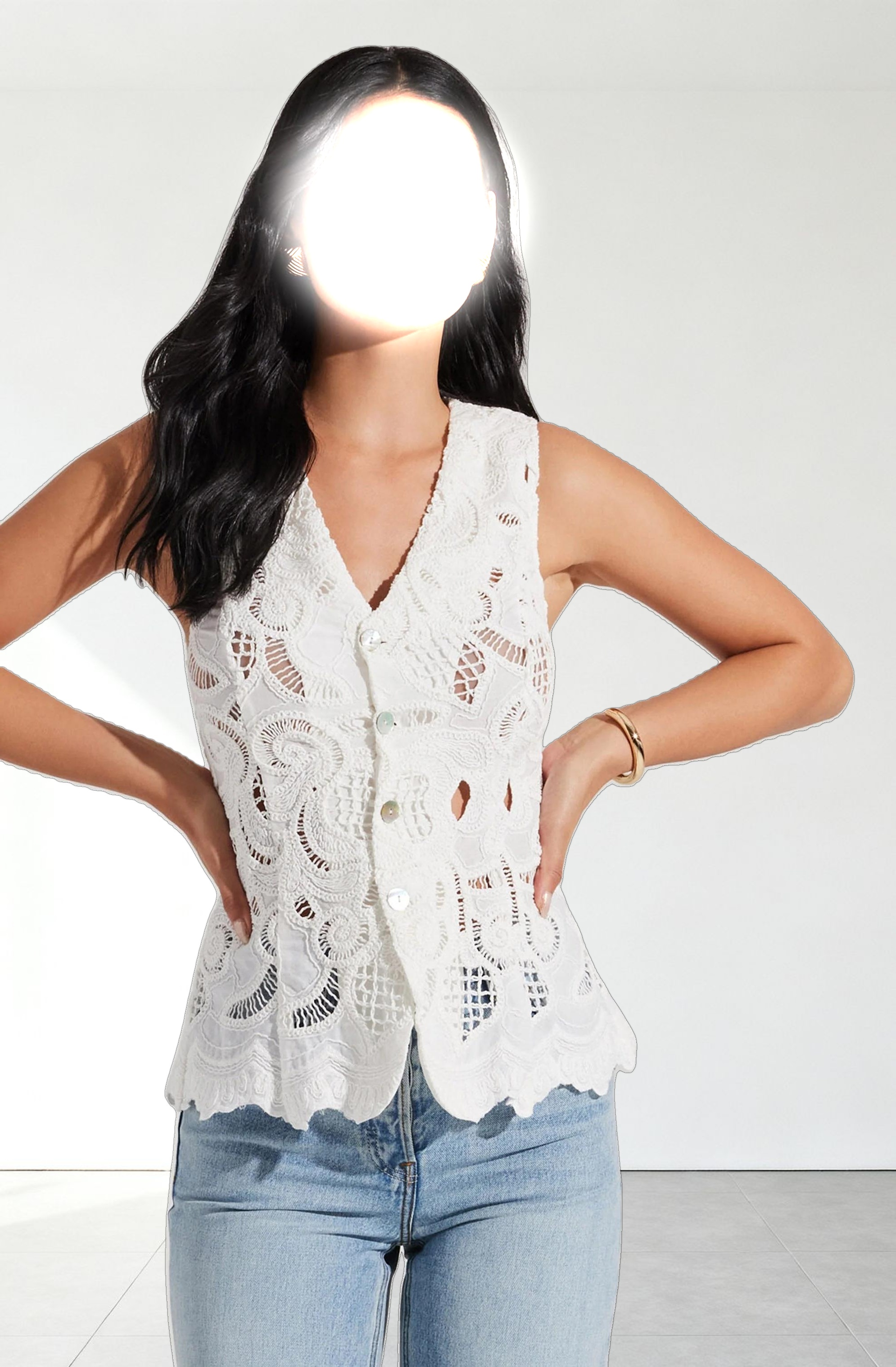 Meira Crochet Vest