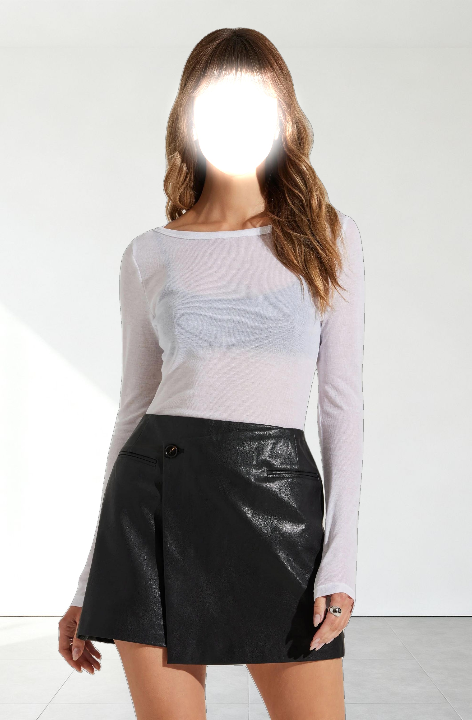 Lindsay Wrap Mini Skirt