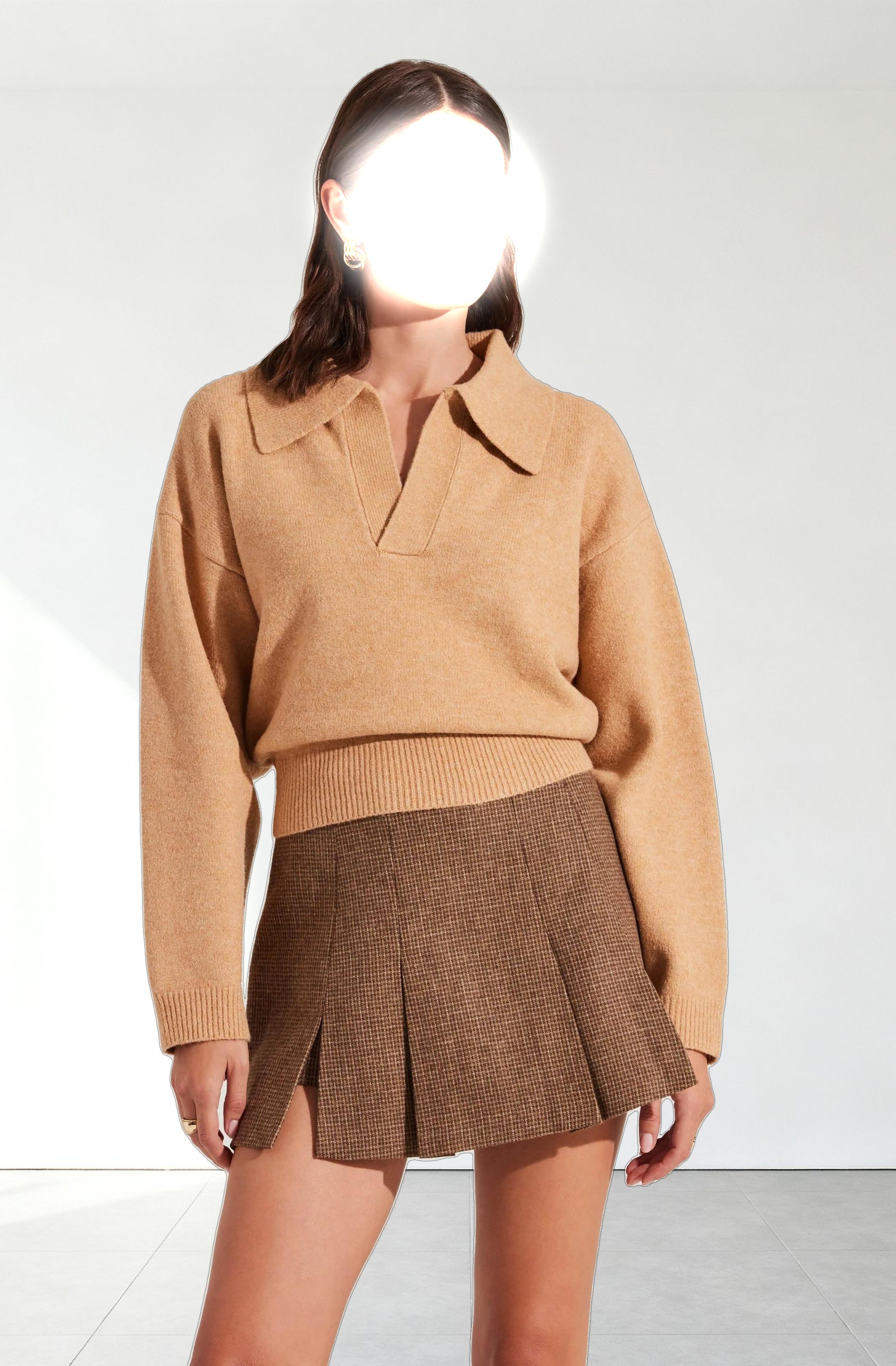 Long Sleeve Polo Sweater