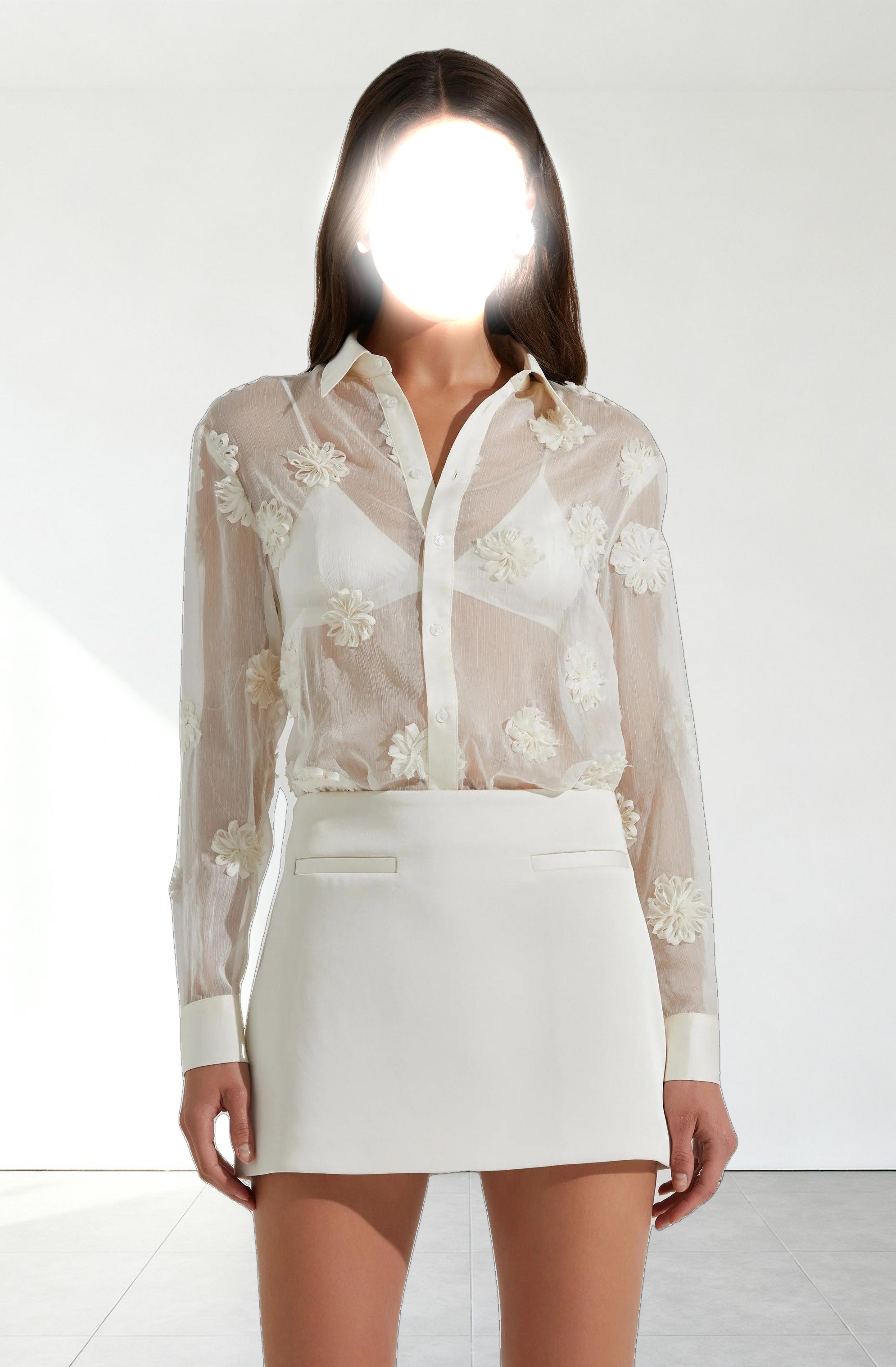 Jenessa Satin Mini Skirt