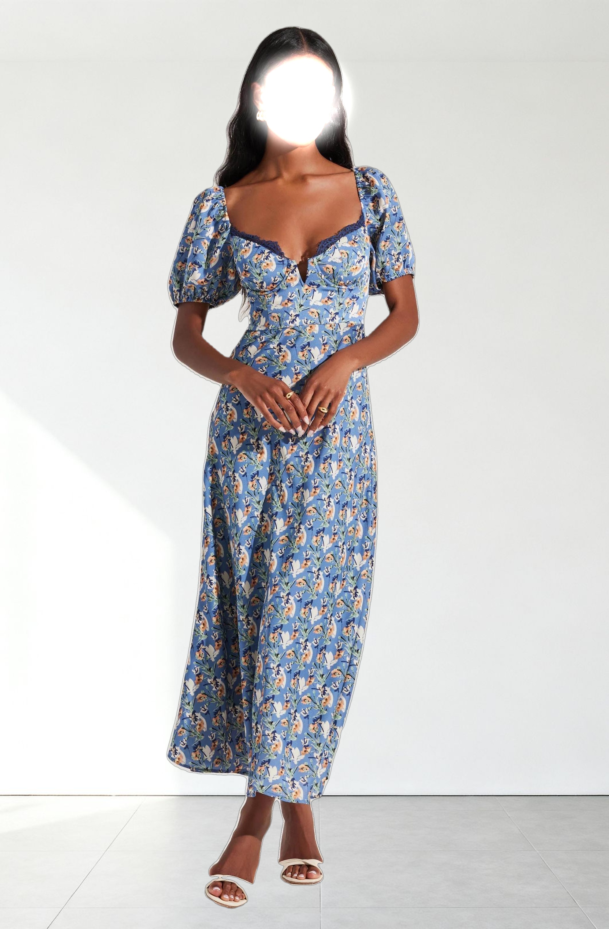 Sylvie Floral Bustier Maxi Dress