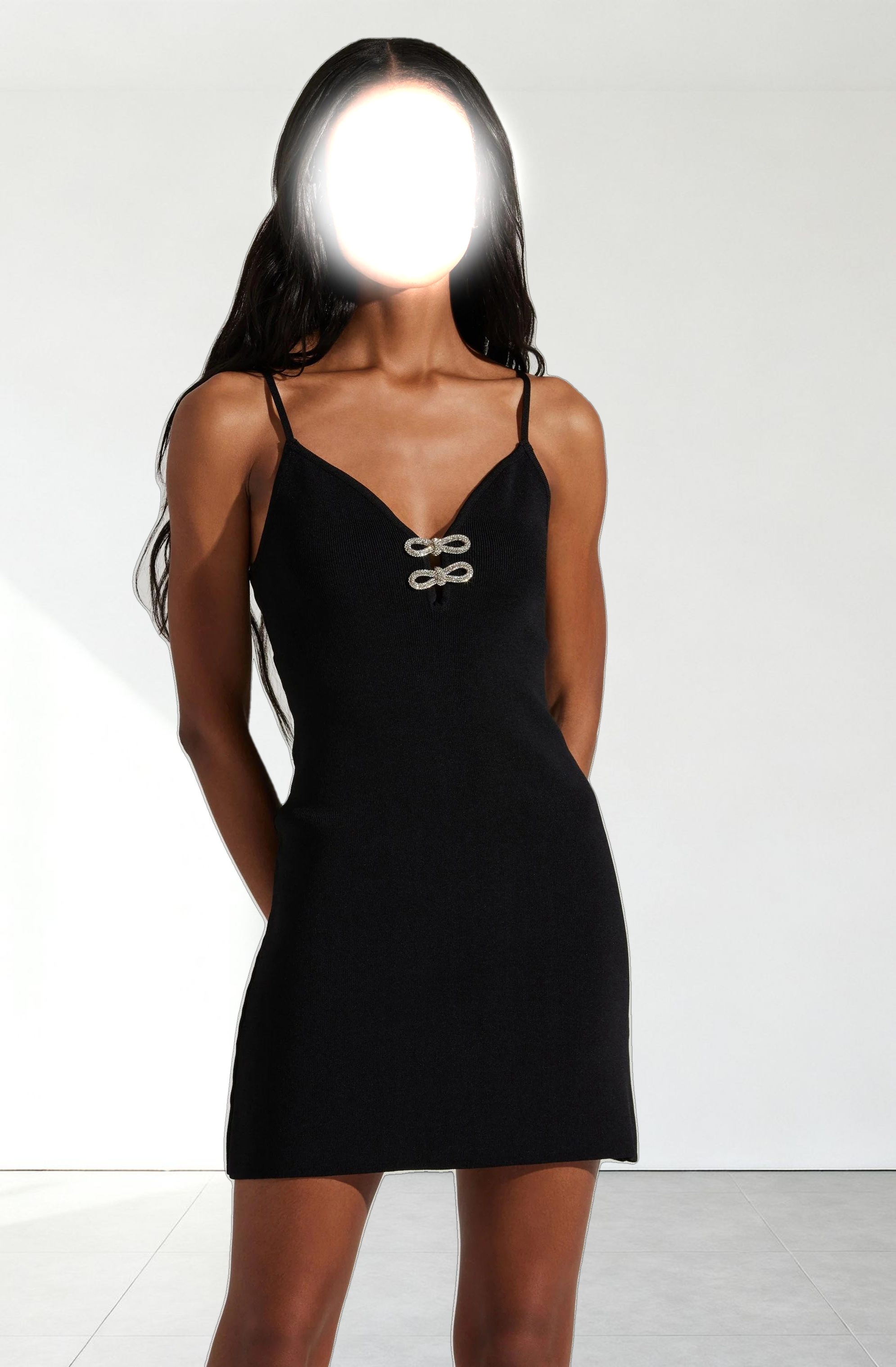 Alair Bow Sweater Mini Dress