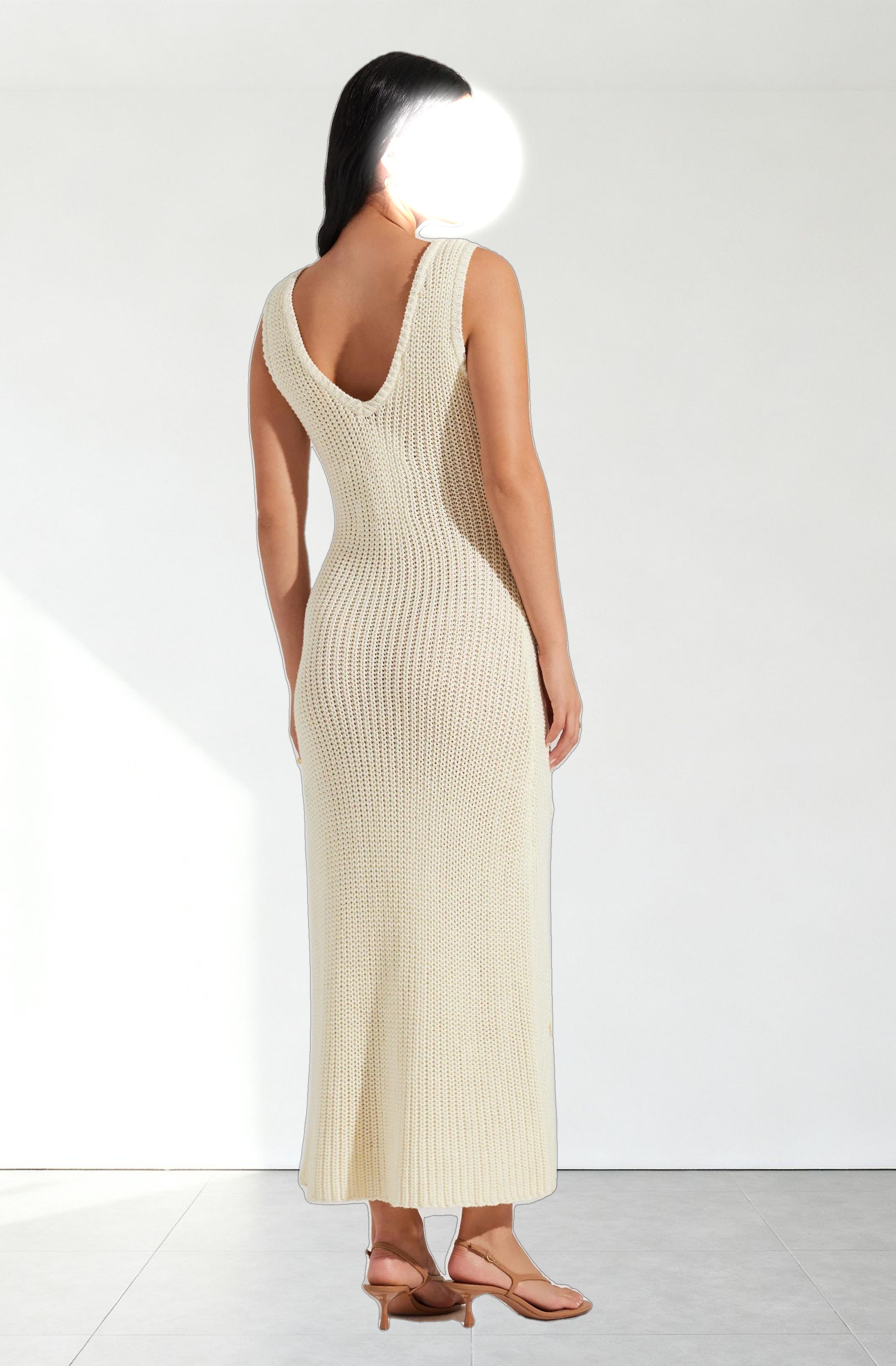 Ainhoa 3D Floral Sweater Dress