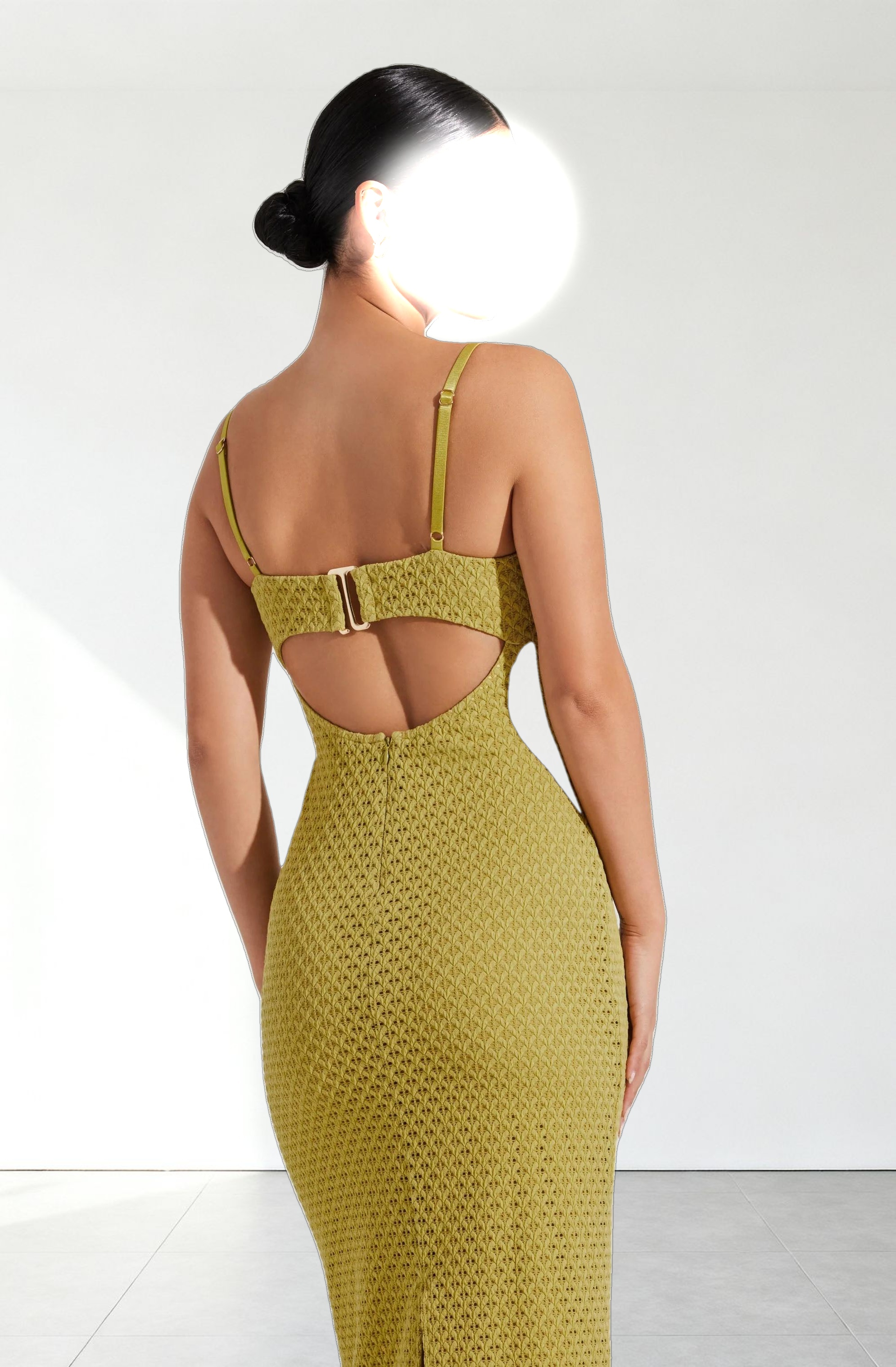 Jaida Bustier Bodycon Midi Dress