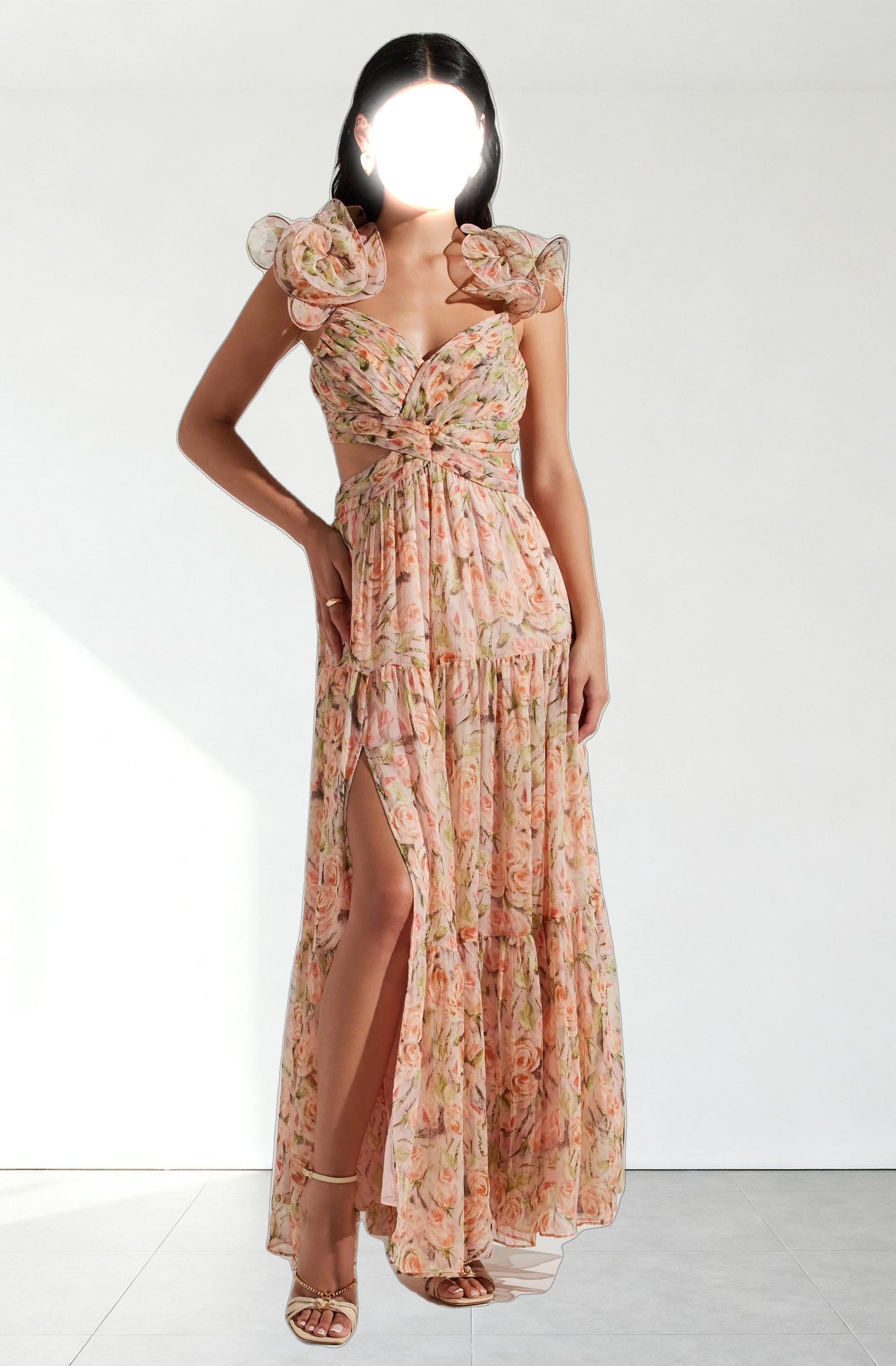 Fritillaria Floral Maxi Dress