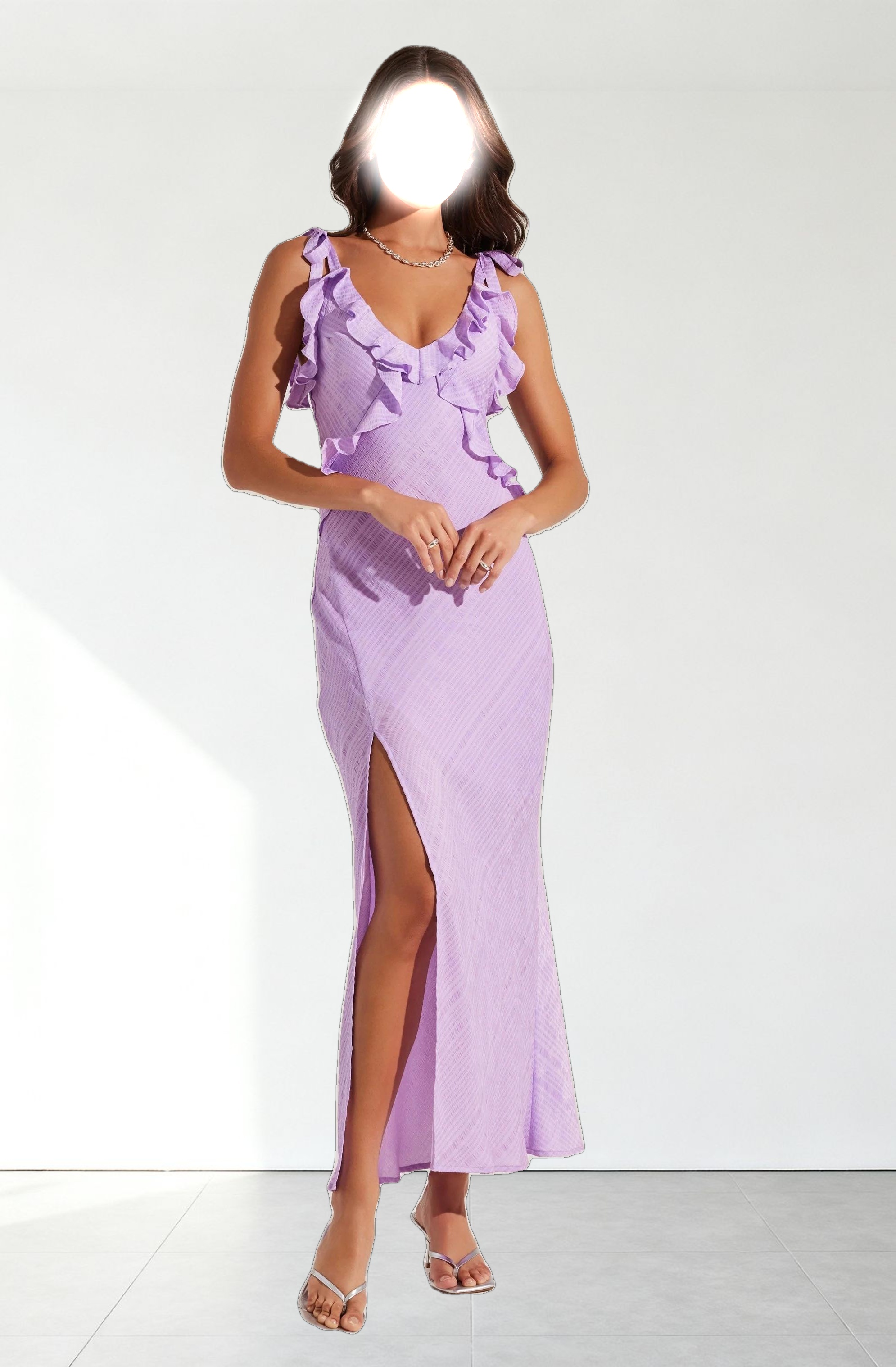 Sorbae Ruffle Maxi Dress