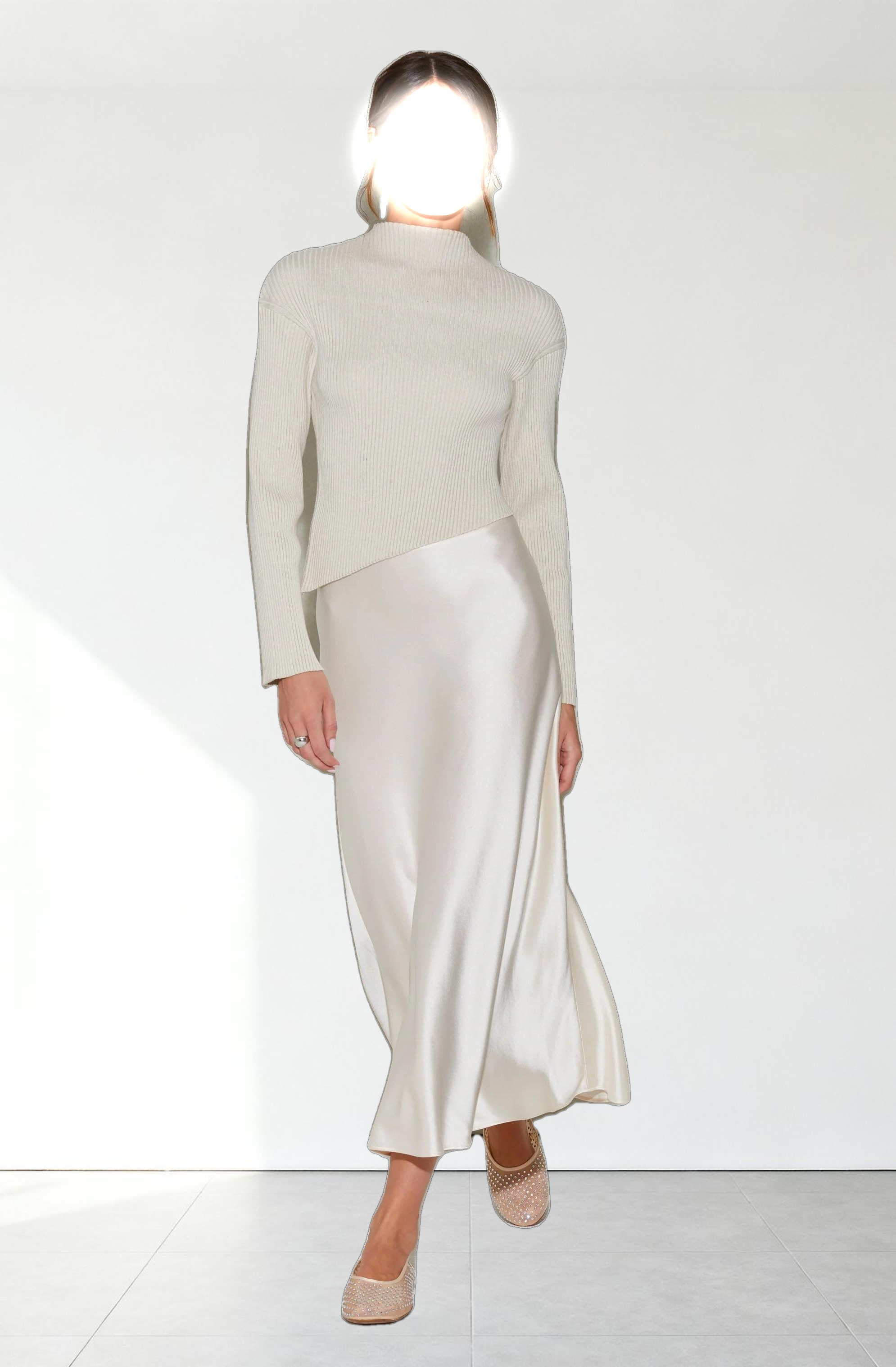 Windey Satin Maxi Skirt