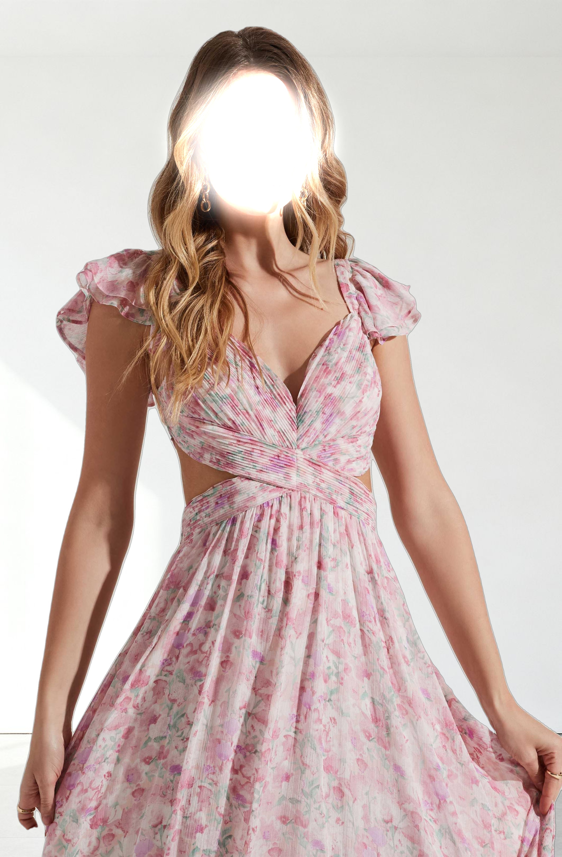 Primrose Floral Strappy Back Maxi Dress