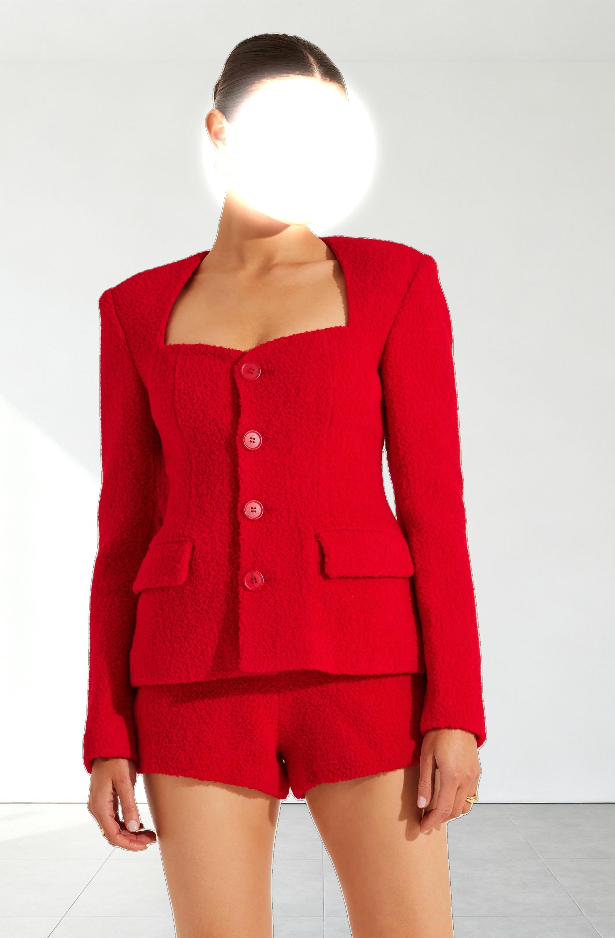 Rivka Fitted Sweetheart Blazer