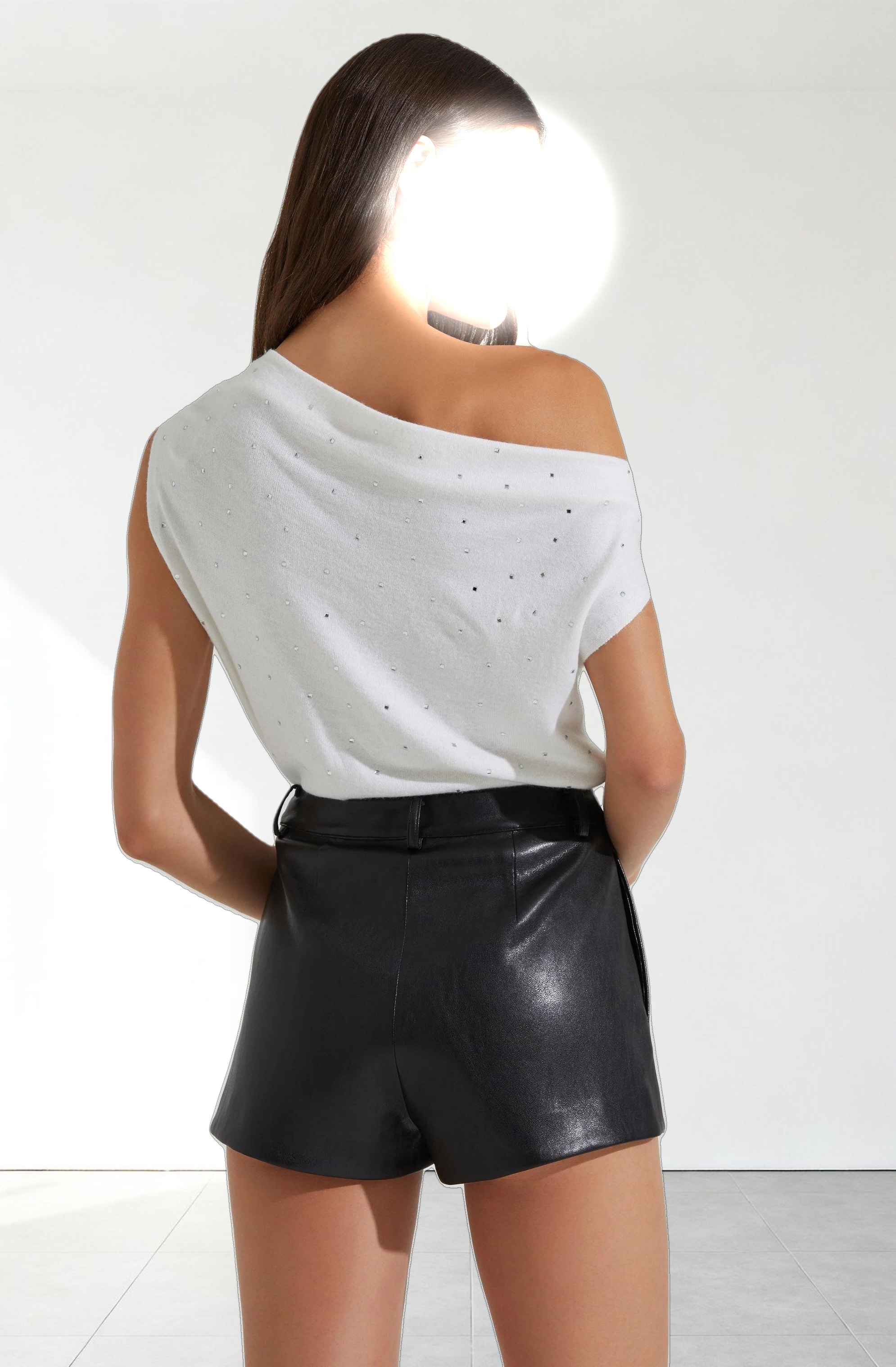 Devin Embellished Off Shoulder Sweater