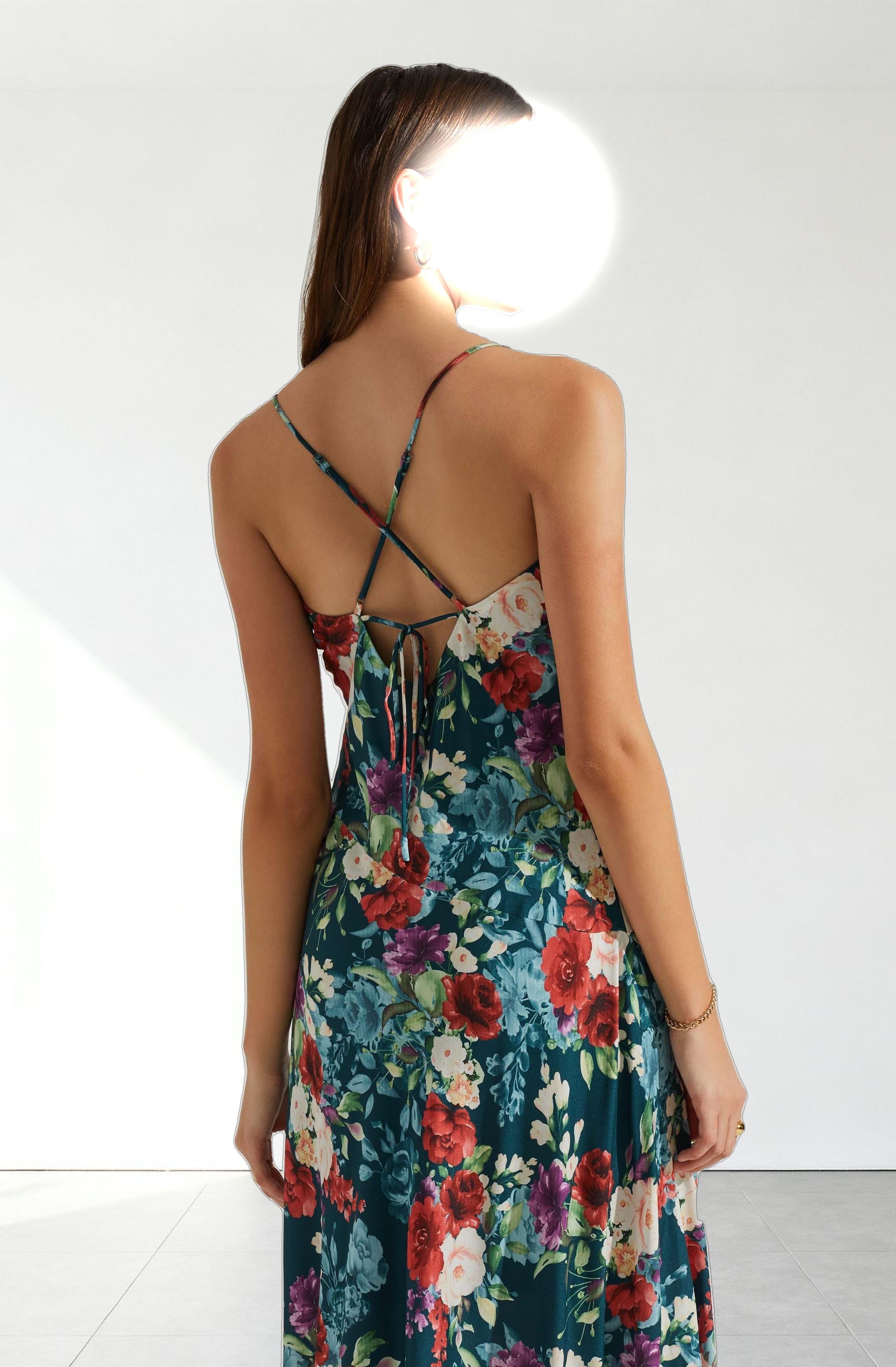 Gaia Floral Midi Dress