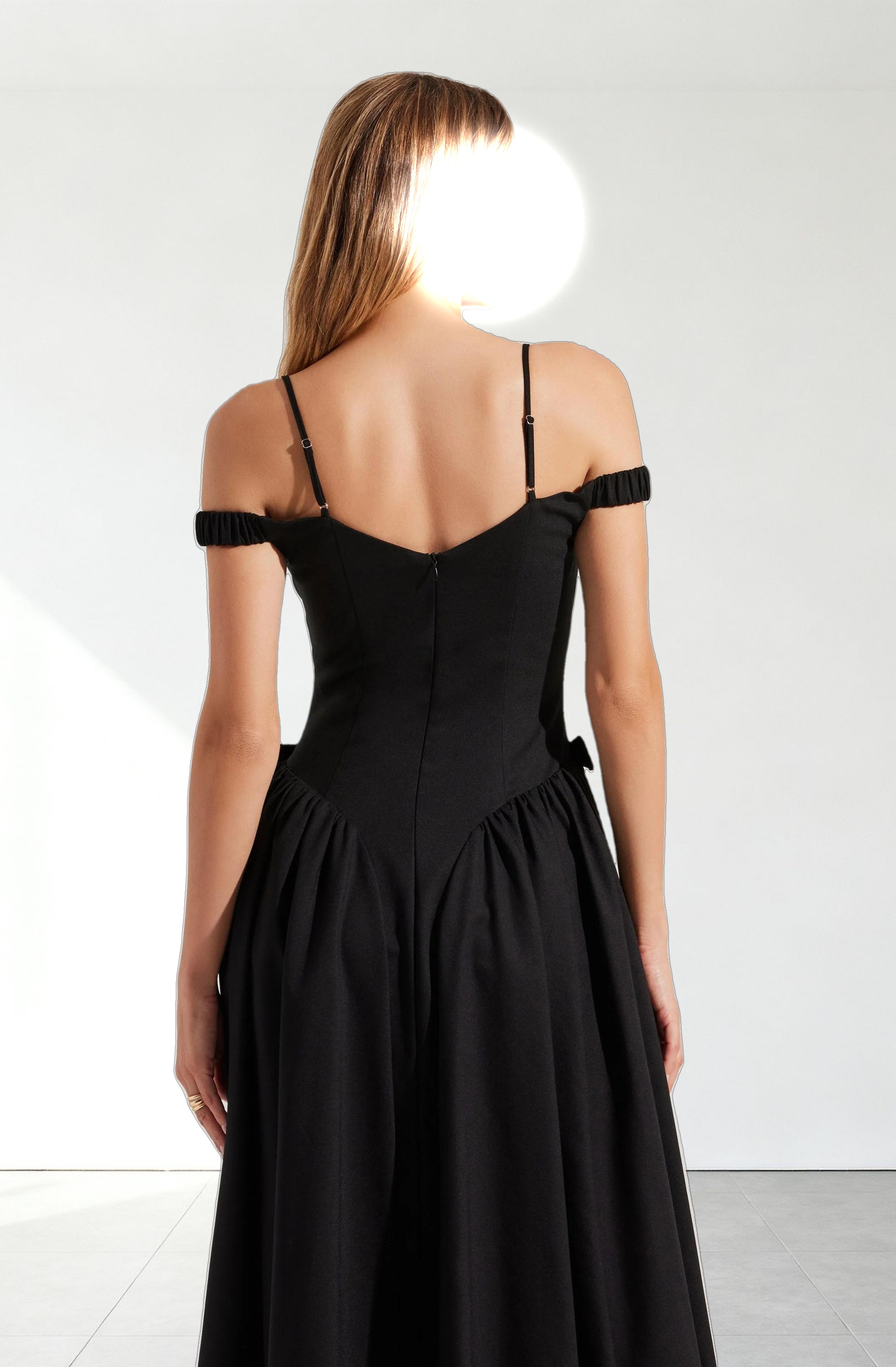 Elvinia Off Shoulder Midi Dress