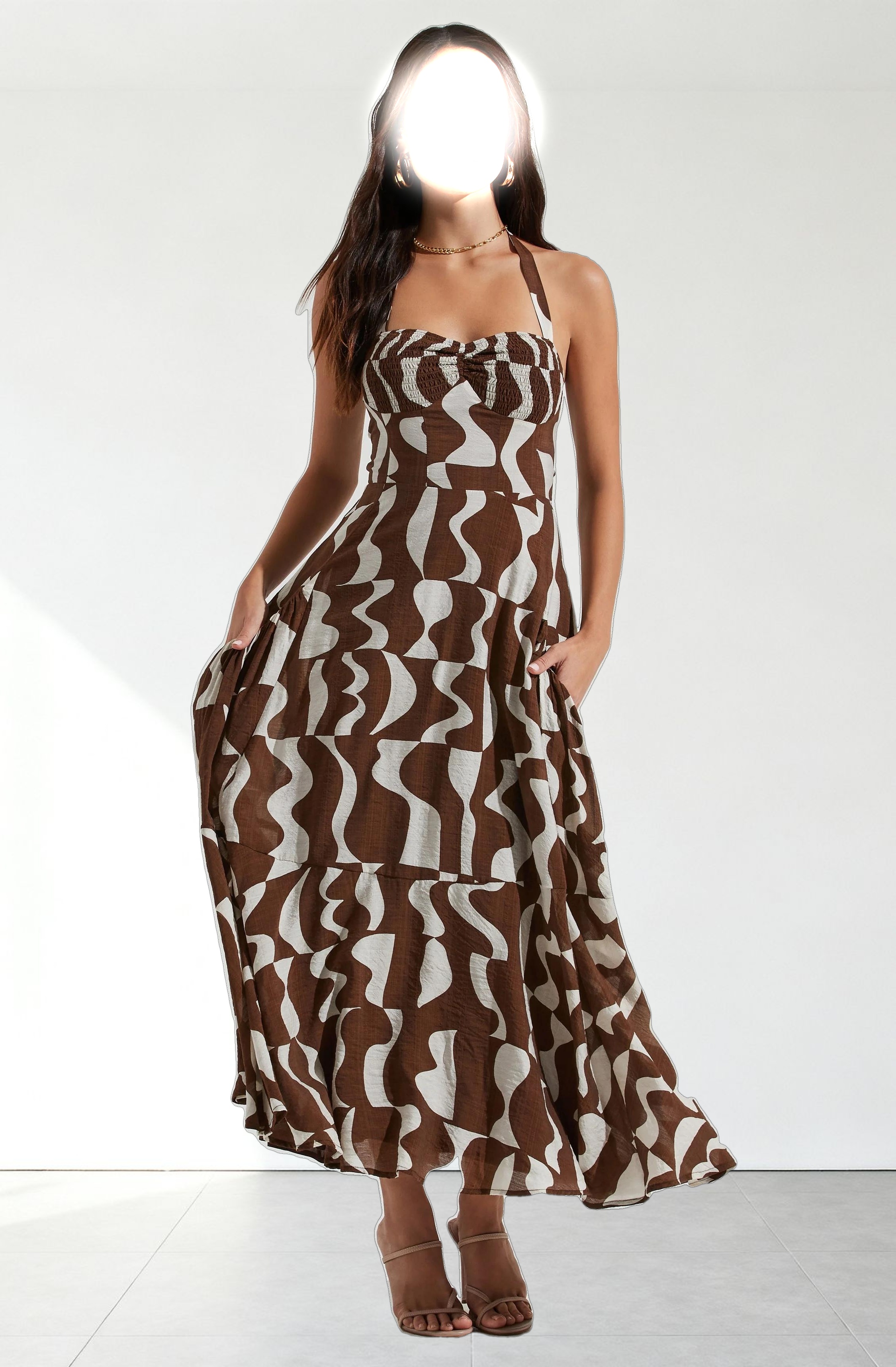 Mariella Halter Maxi Dress