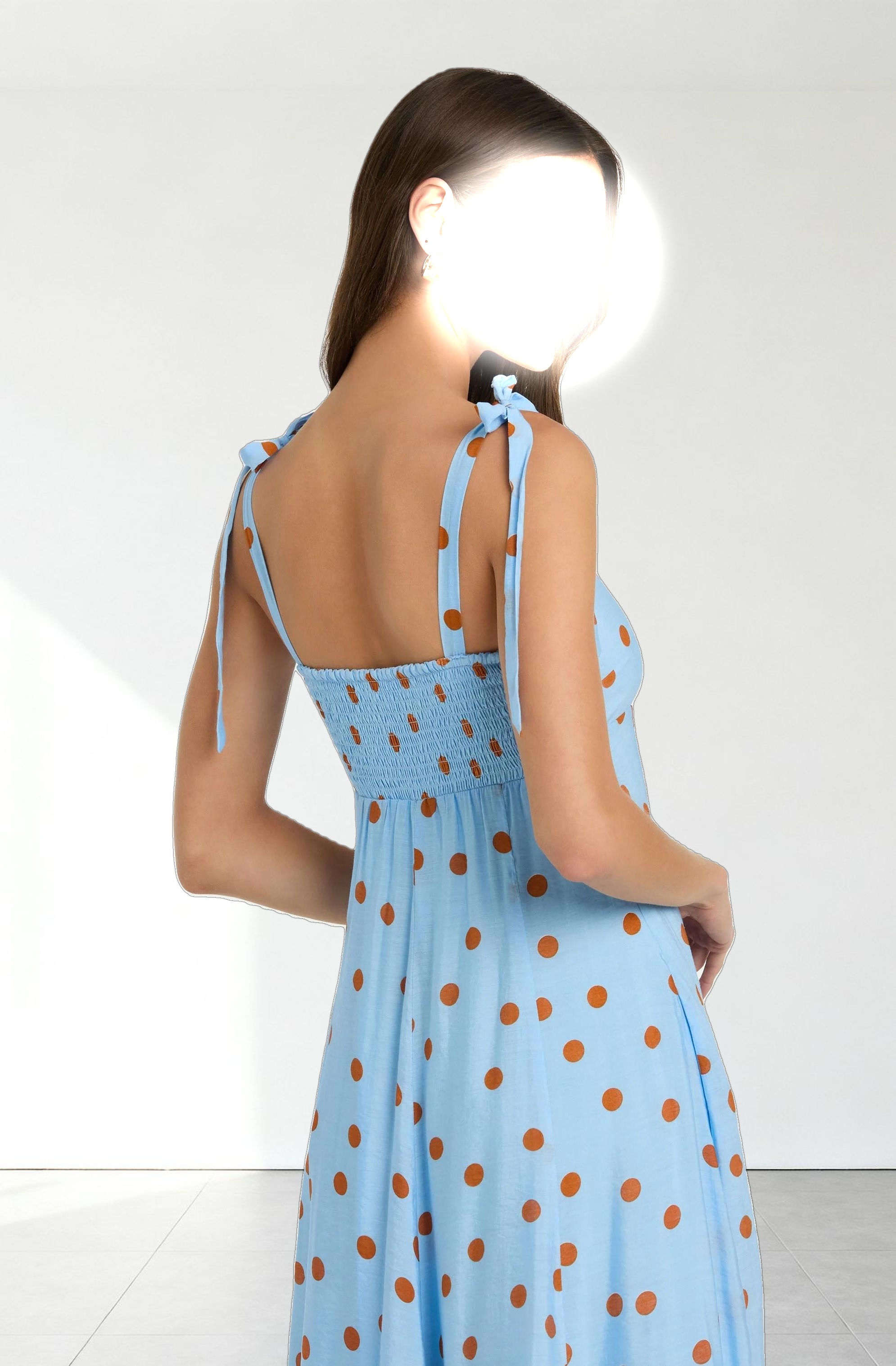 Lilliana Polka Dot Midi Dress