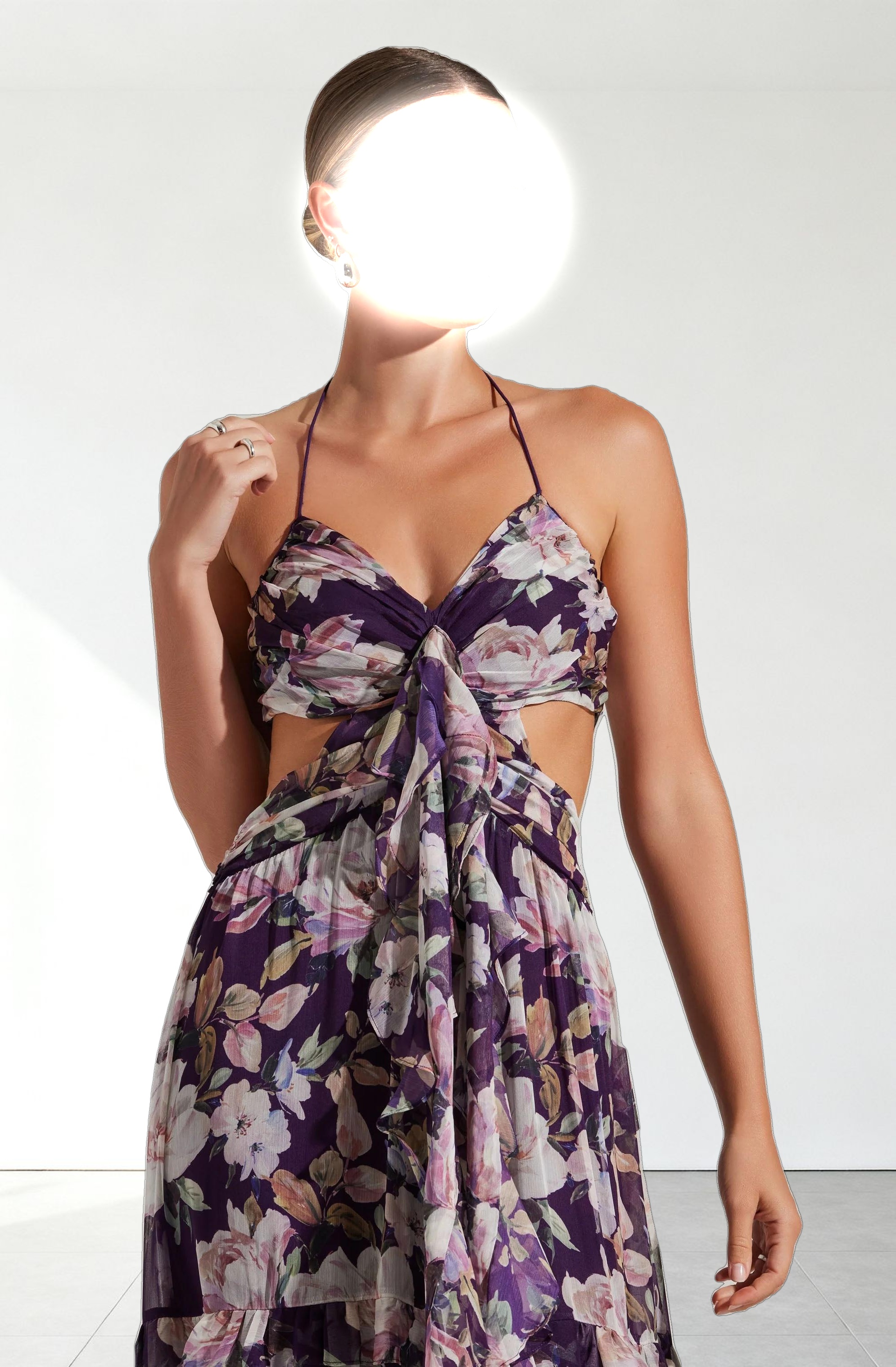 Kitsune Floral Maxi Dress