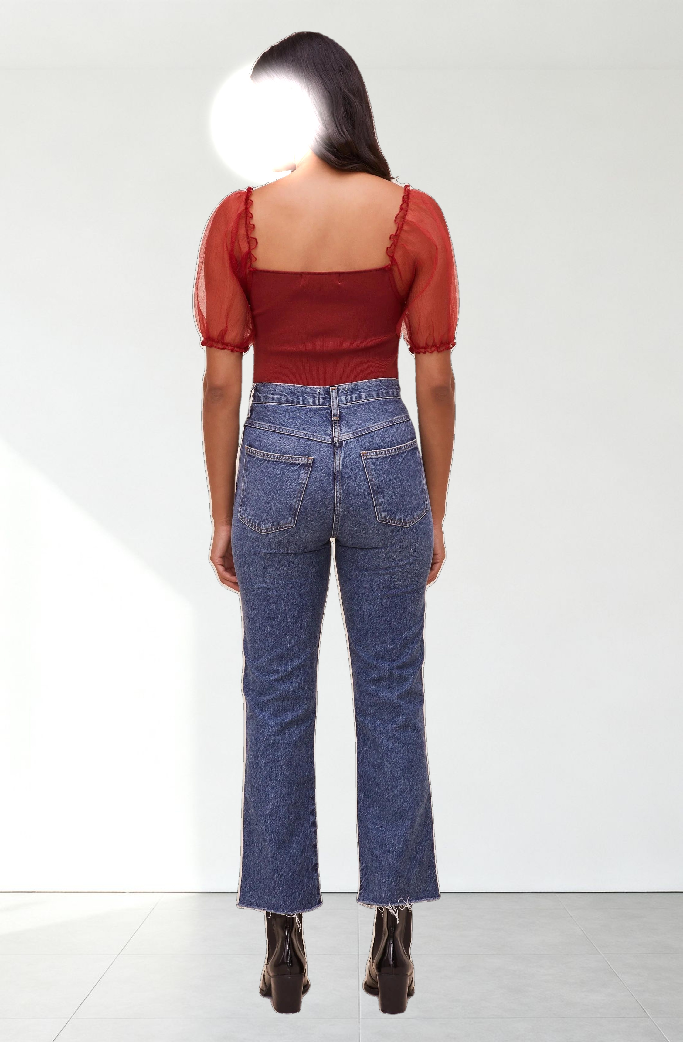 Darling Sheer Puff Sleeve Bodysuit