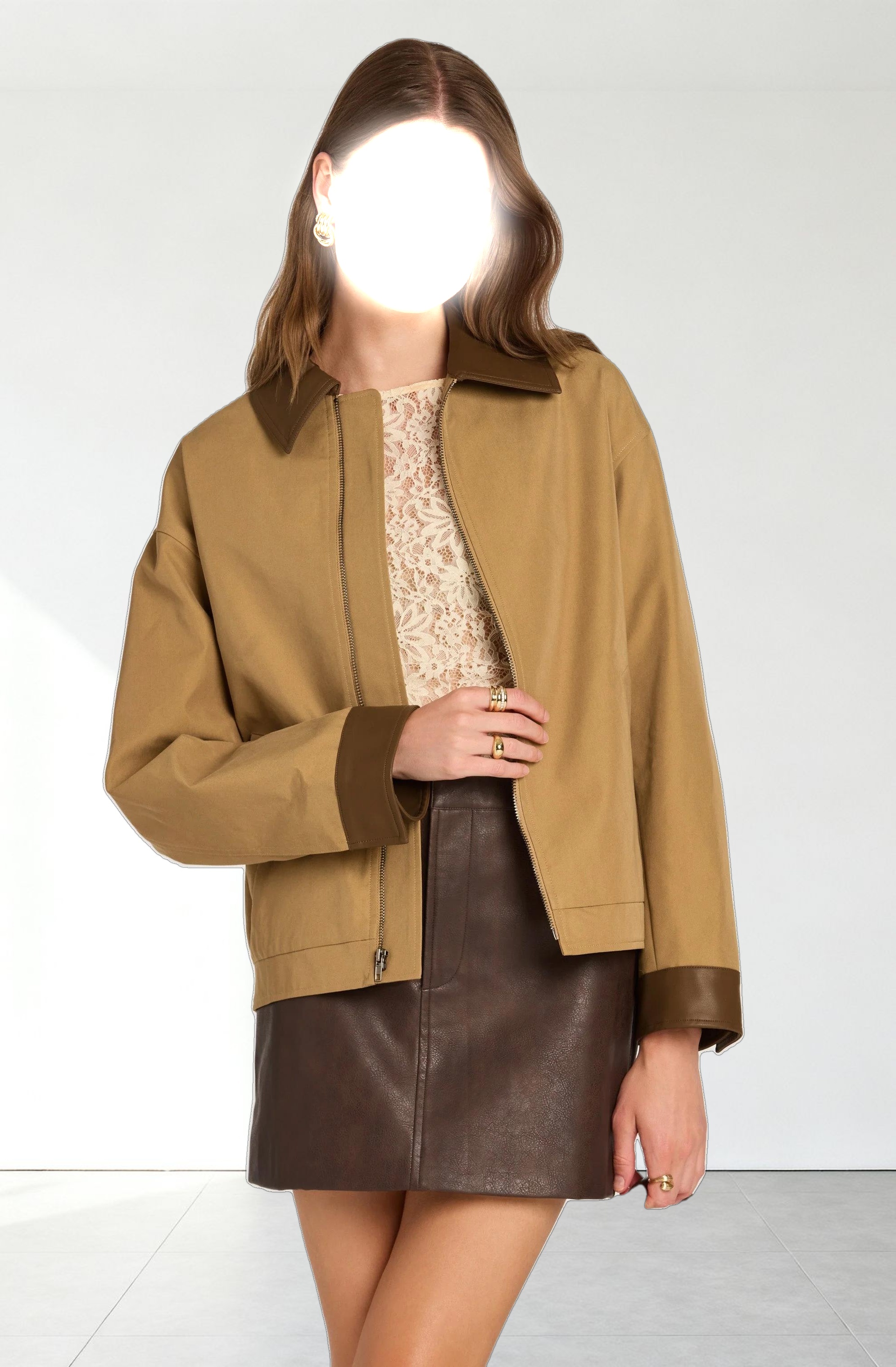 Contrast Barn Jacket