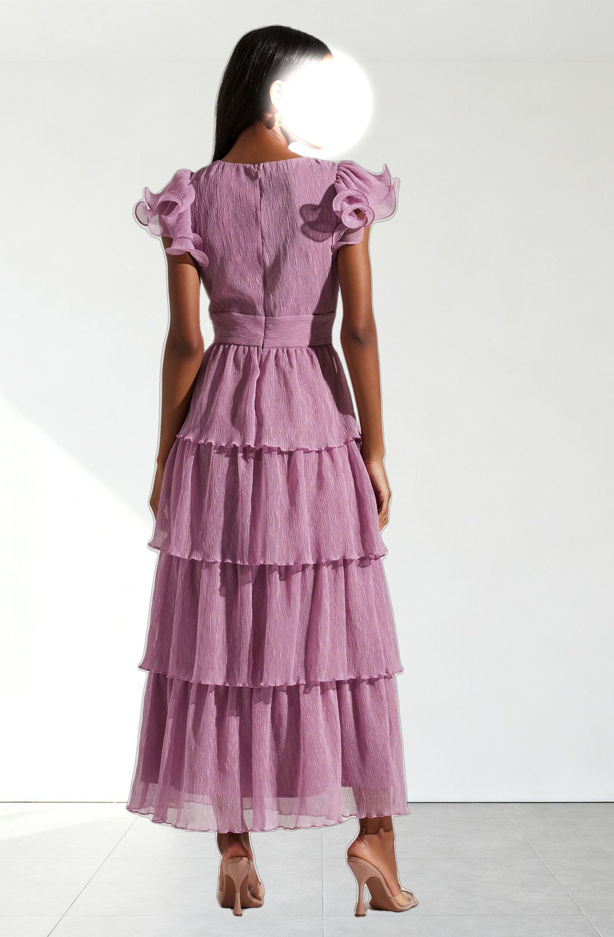 Emporia Tiered Tulle Midi Dress