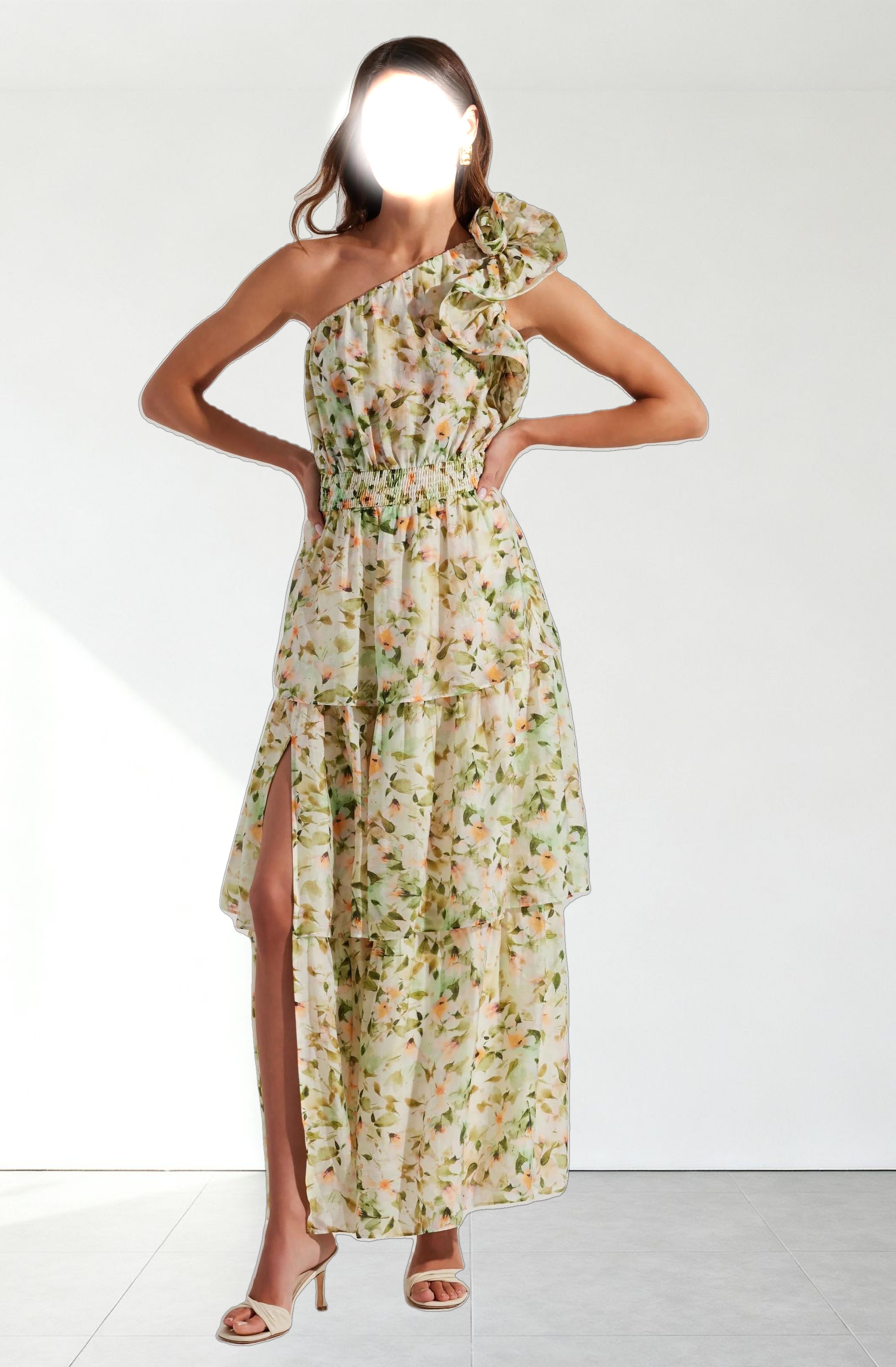 Imelda One Shoulder Maxi Dress