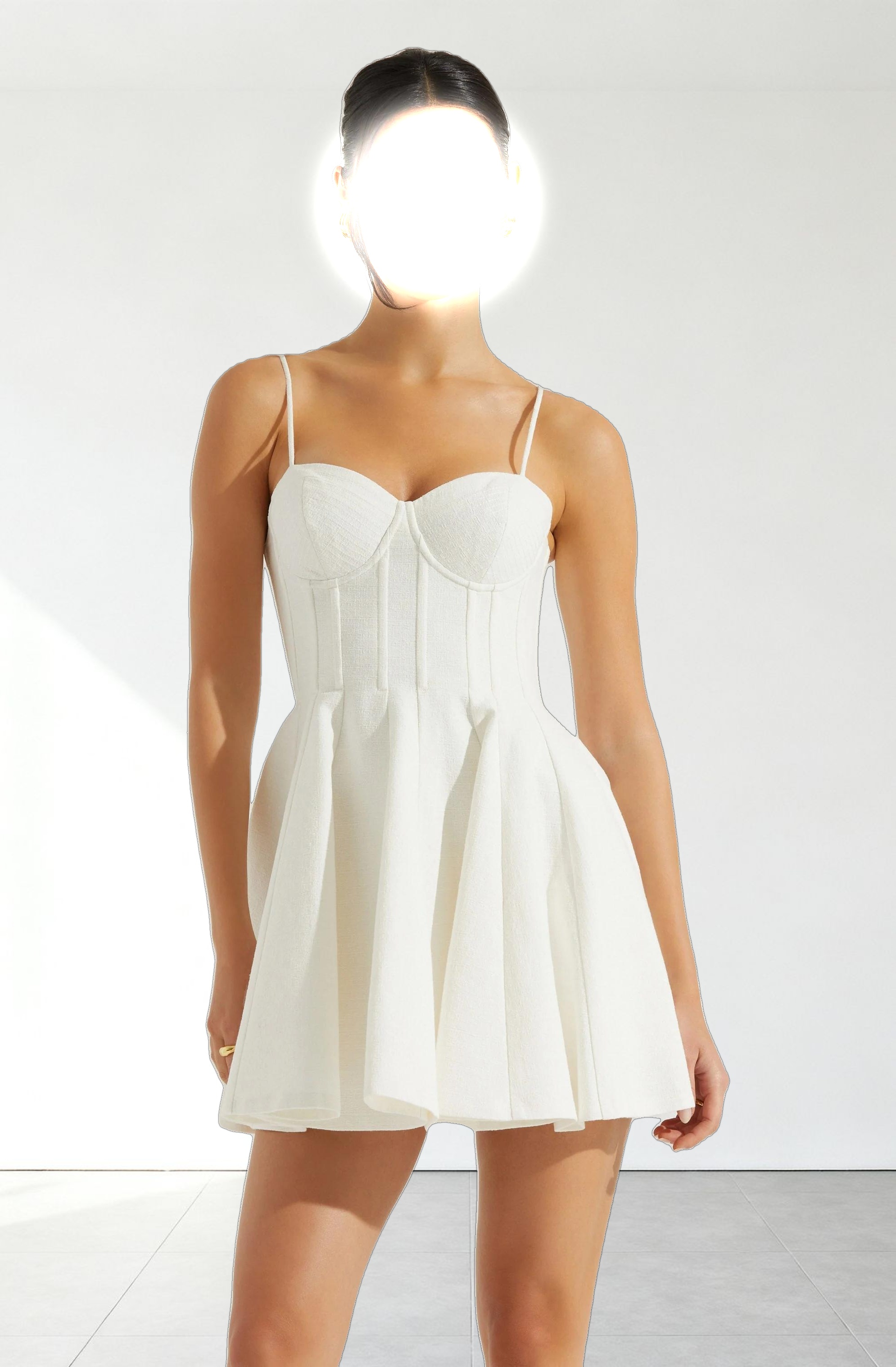 Fenna Textured Corset Mini Dress