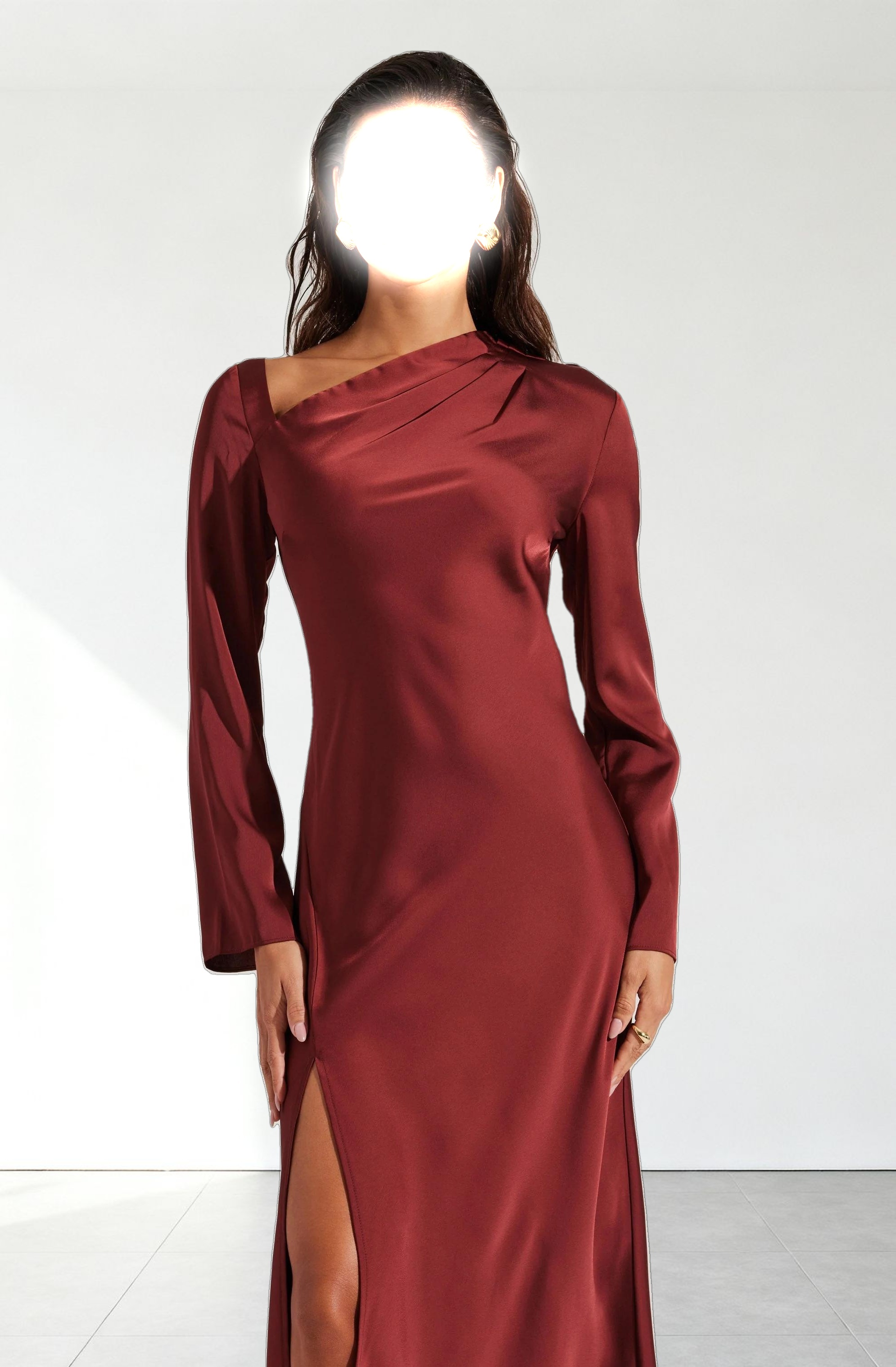 Catriona Satin Maxi Dress