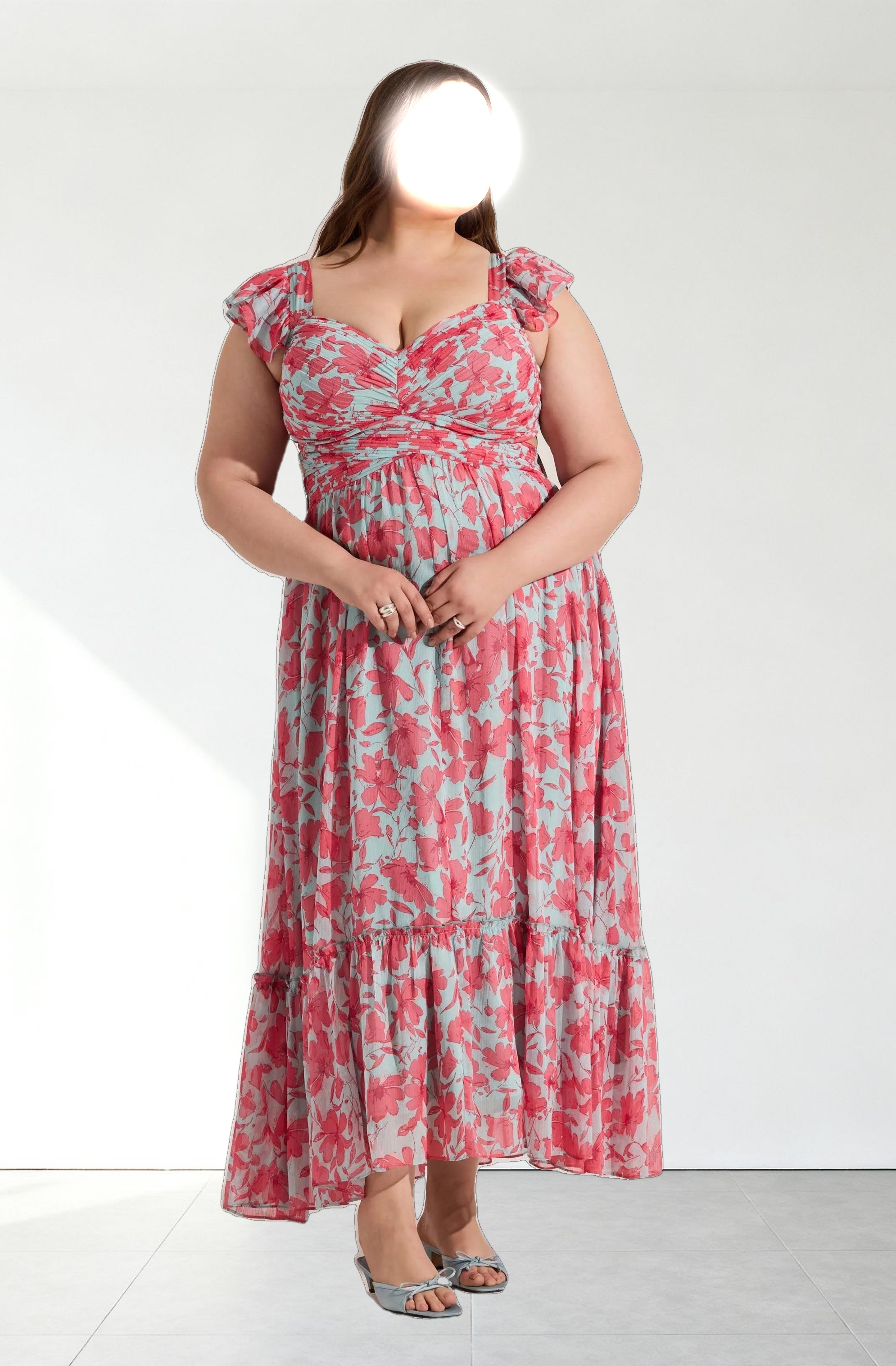 Primrose Floral Strappy Back Maxi Dress