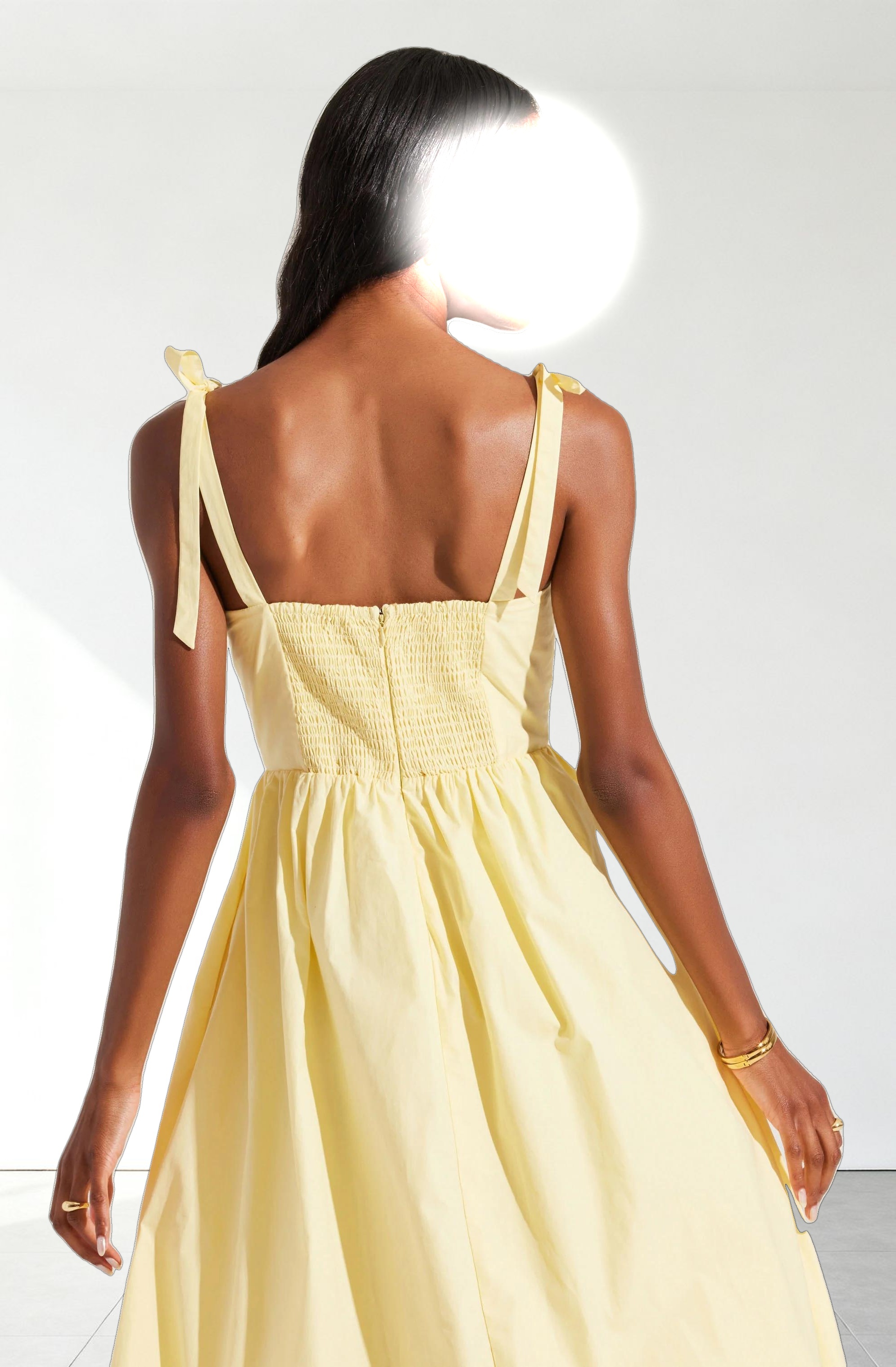 Helia Bow Front Midi Dress