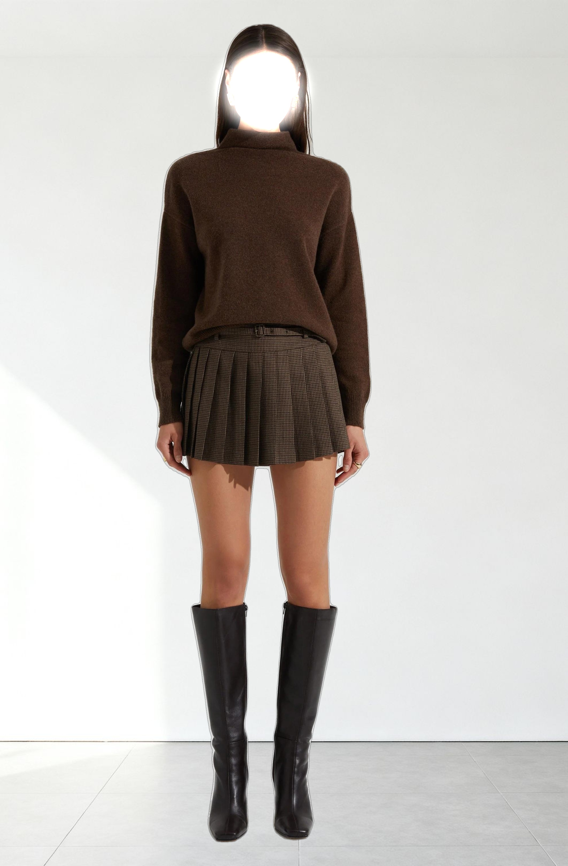 Adley Mock Neck Wool Sweater