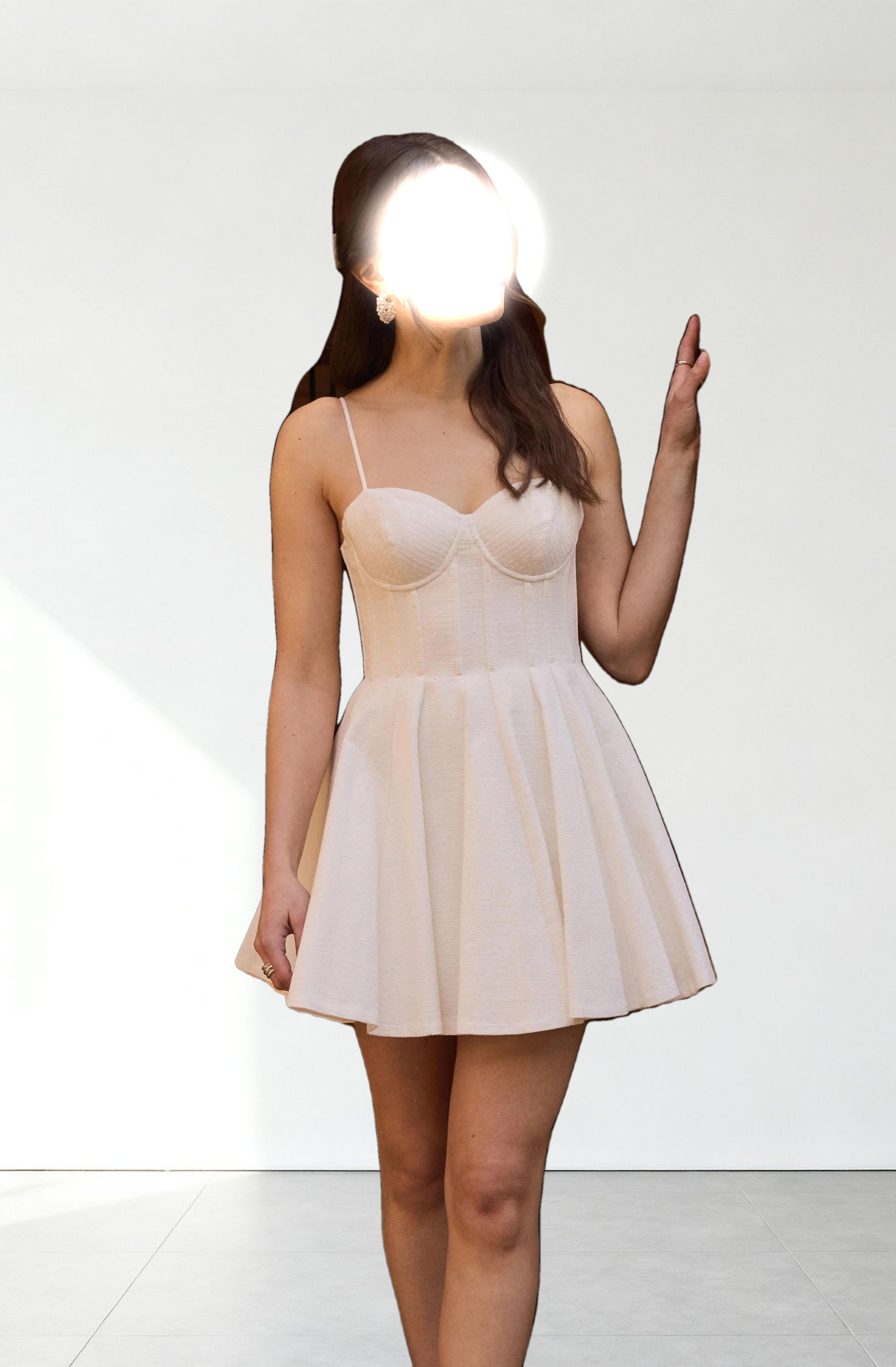 Fenna Textured Corset Mini Dress