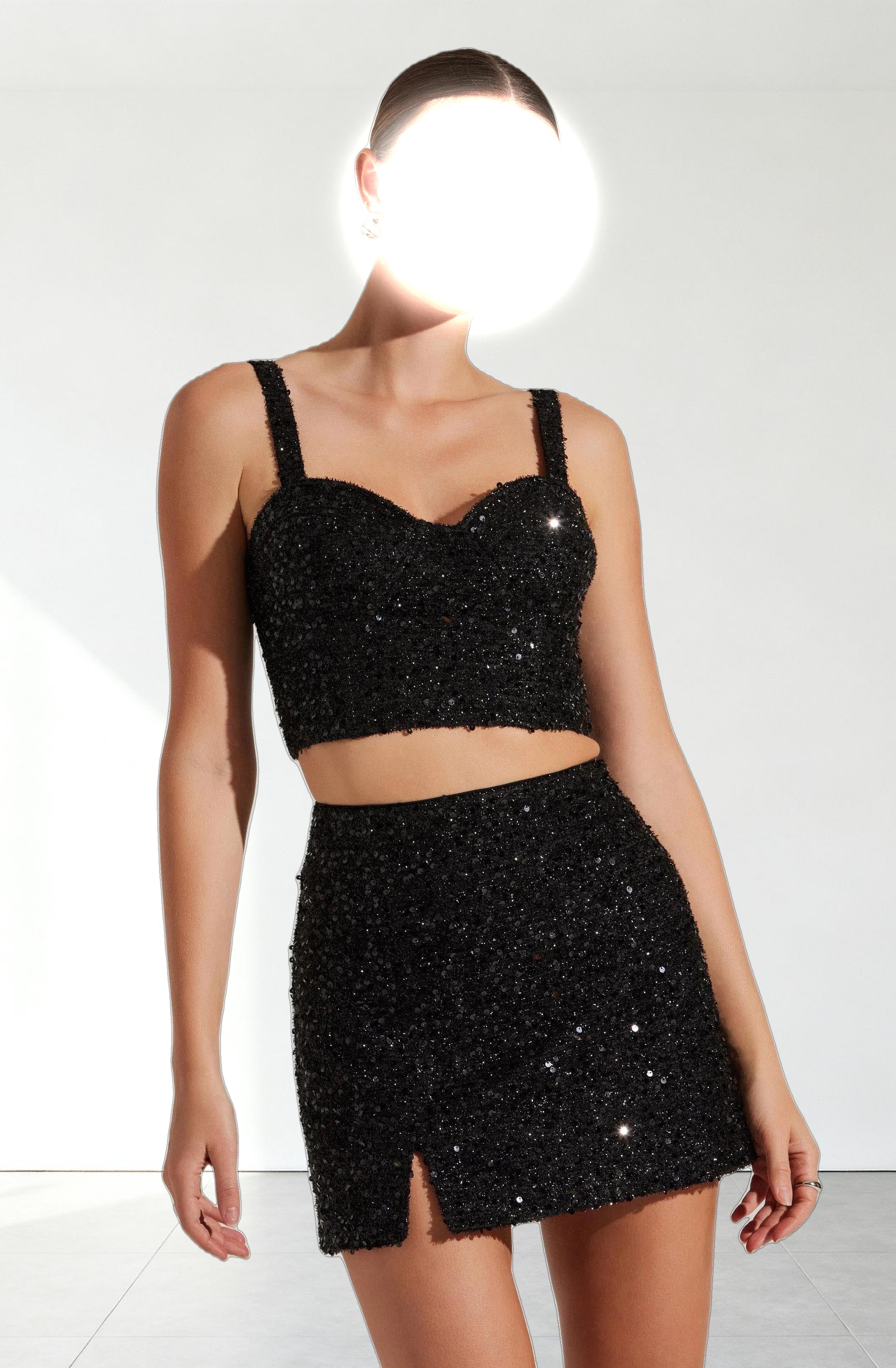 Suiren Sequin Mini Skirt