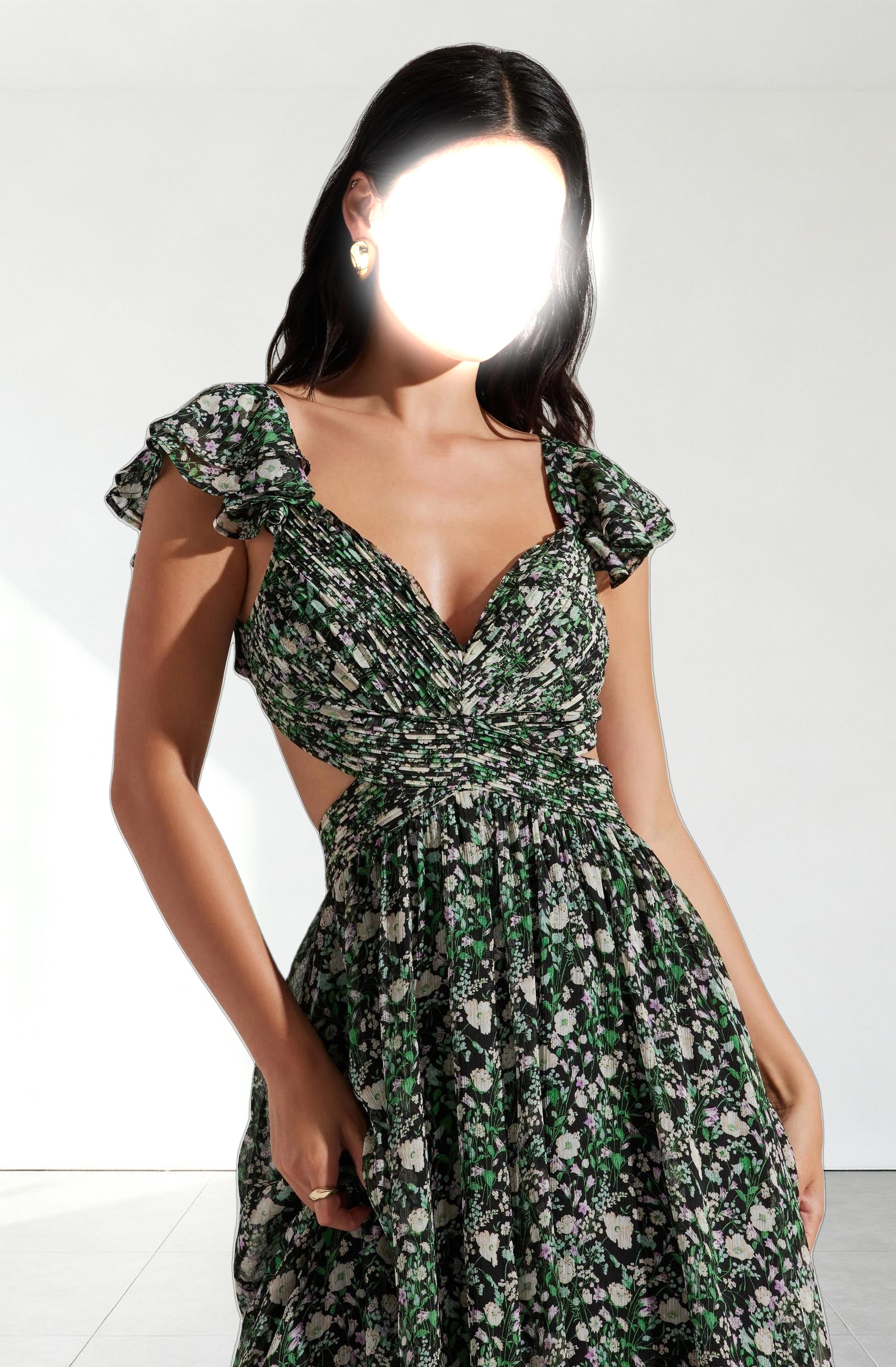 Primrose Floral Strappy Back Maxi Dress