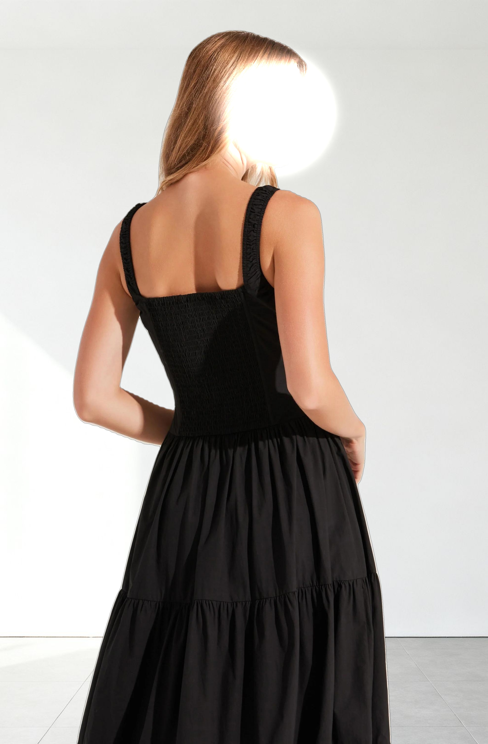 Temperance Tiered Milkmaid Maxi Dress