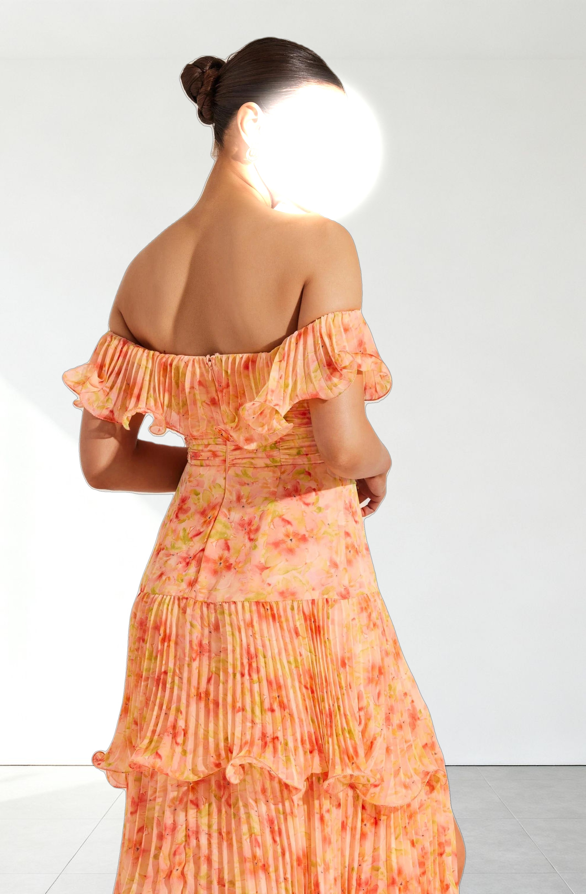 Wilder Pleated Tiered Maxi Dress