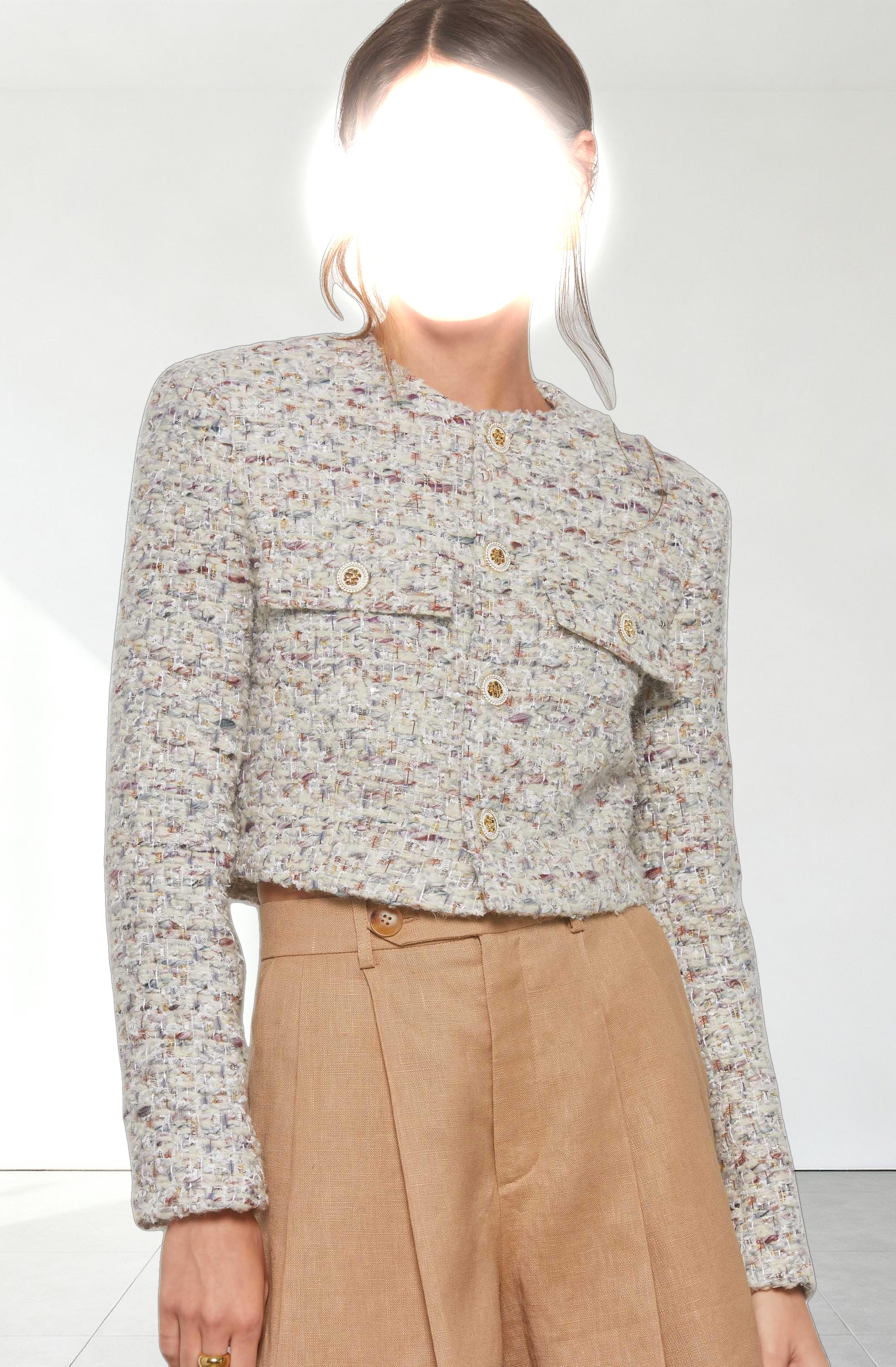 Covina Cropped Tweed Jacket