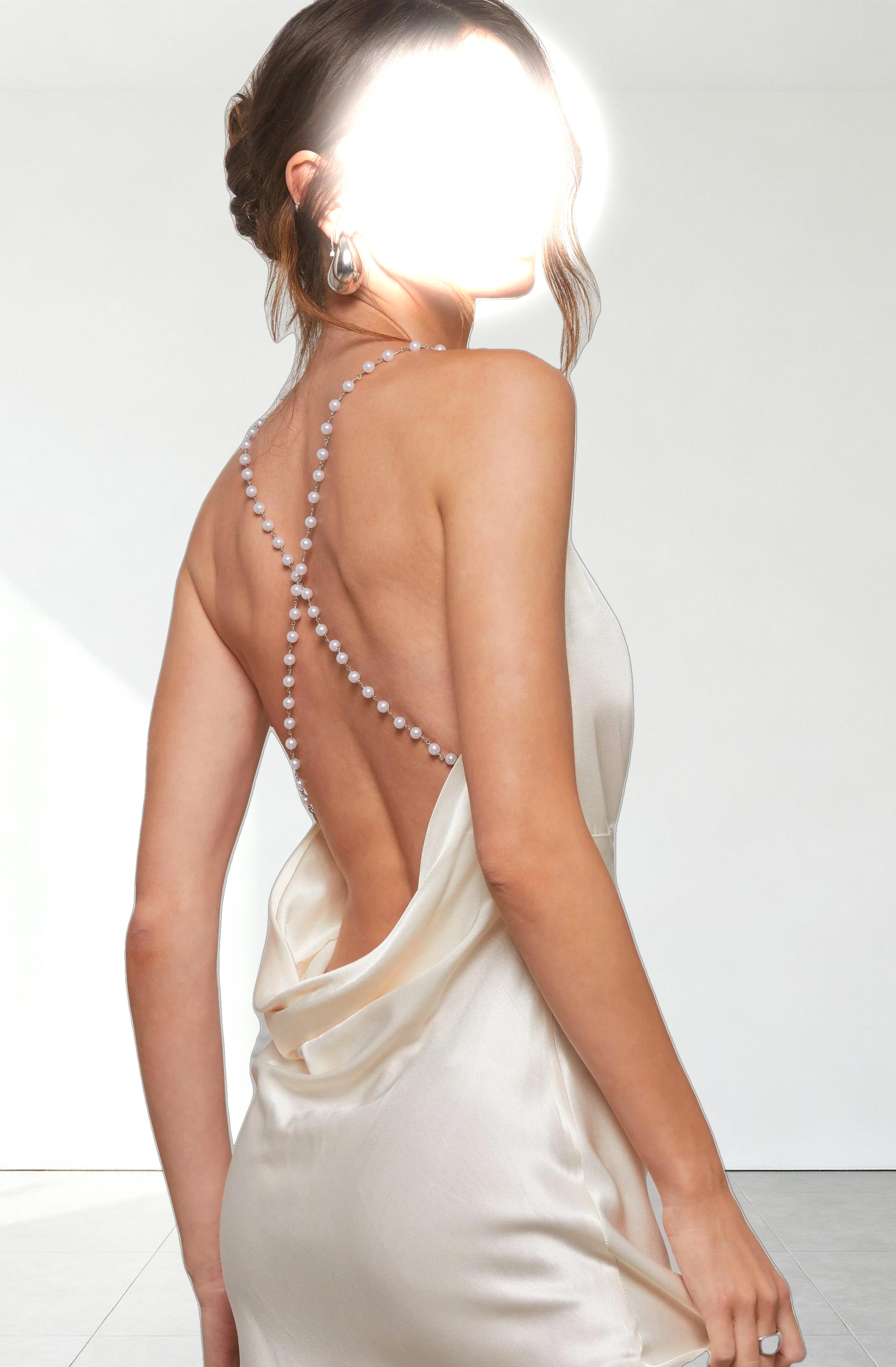 Maxime Pearl Straps Maxi Dress