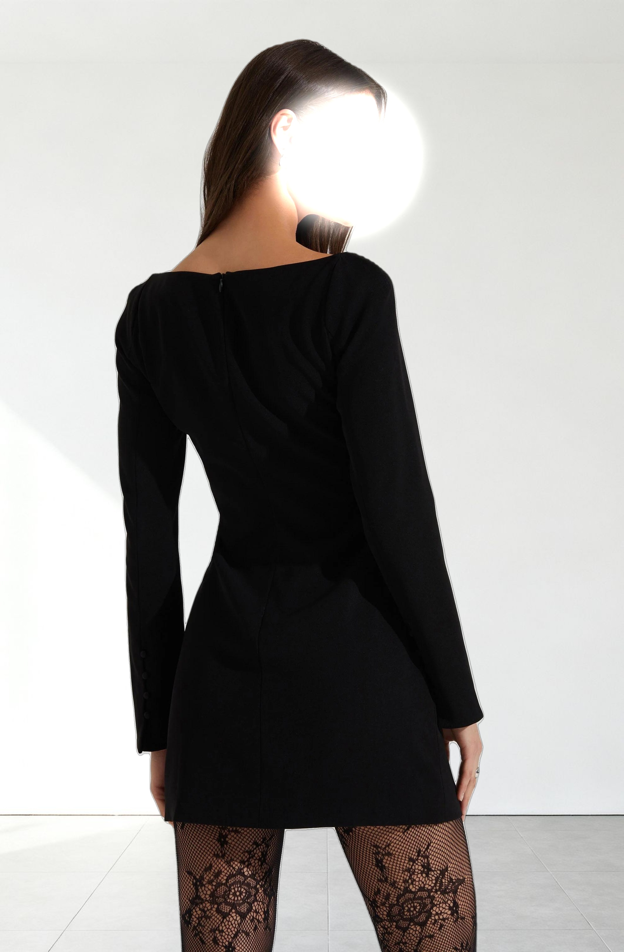 Calanthe Square Neck Mini Dress