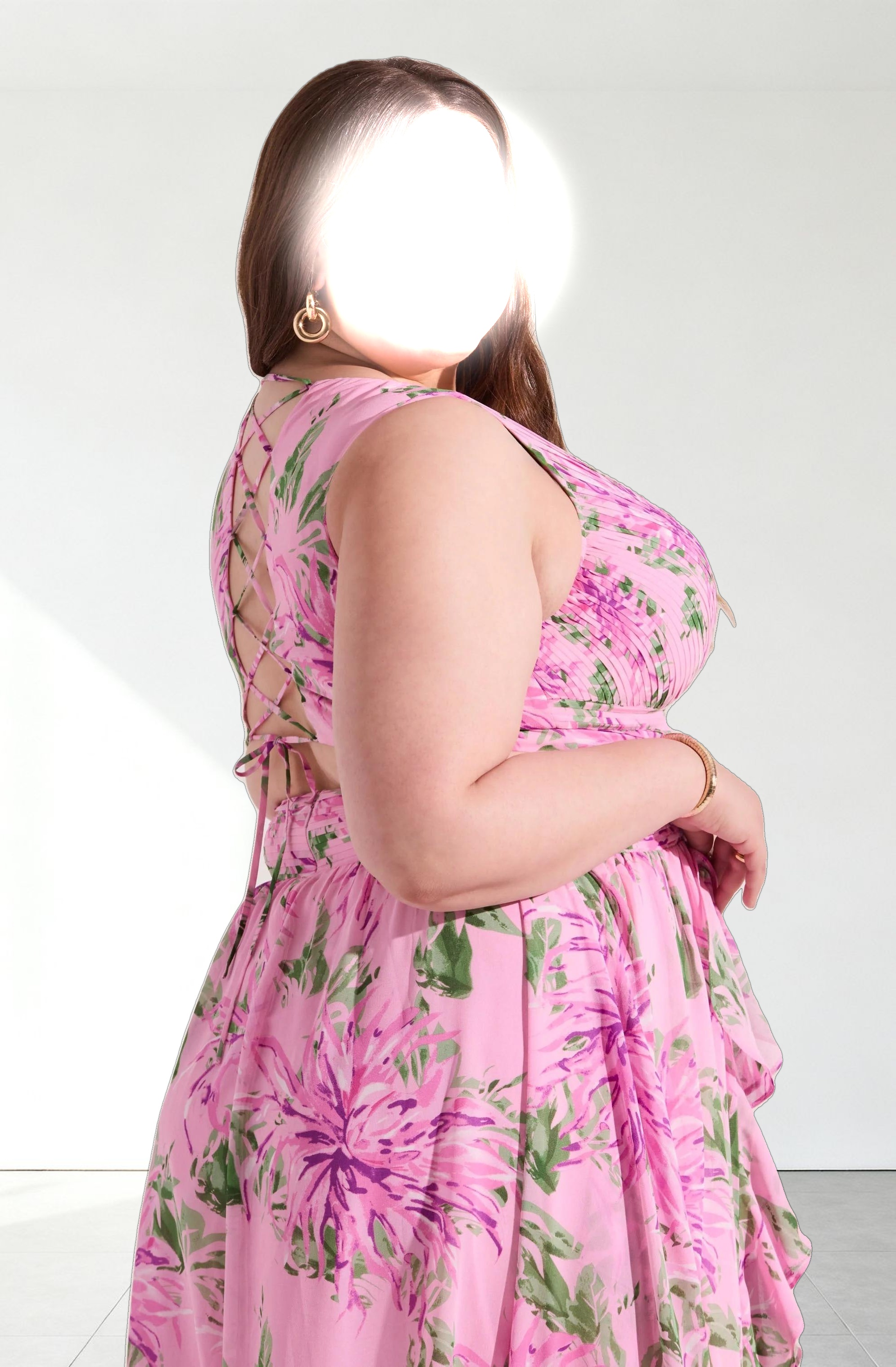 Noya Floral Cutout Maxi Dress