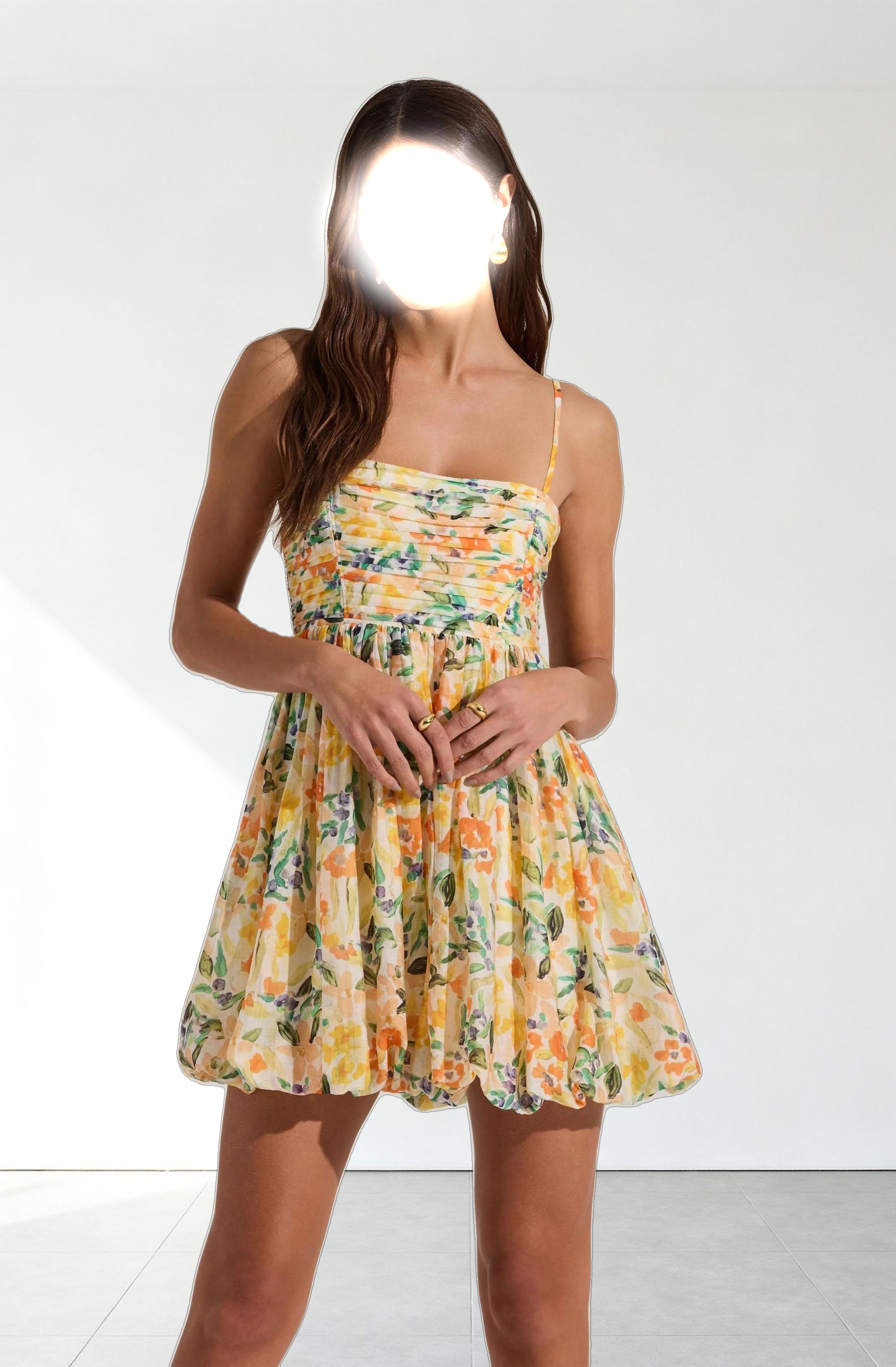 Bubble Floral Mini Dress