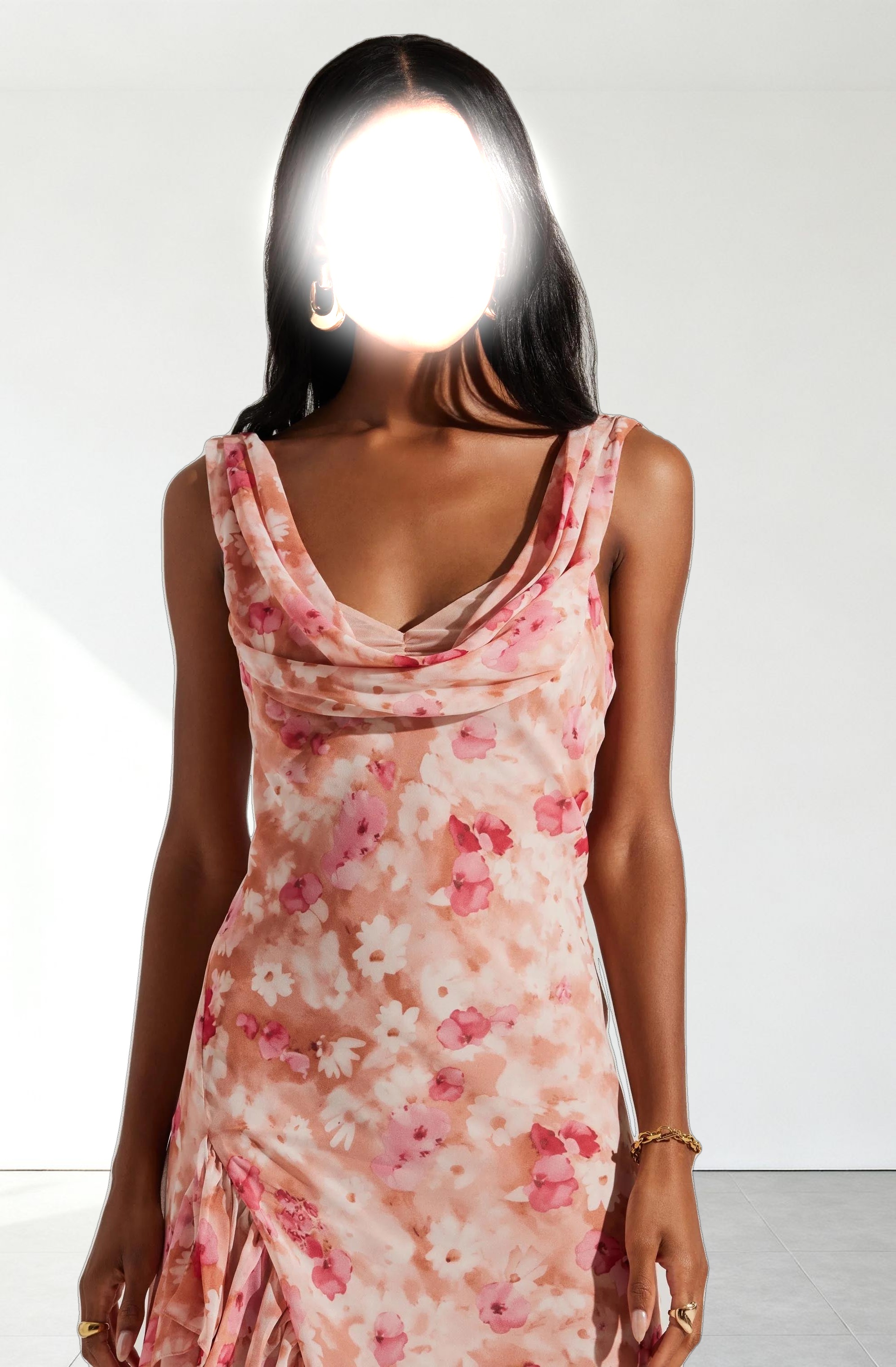 Cecilia Cowl Neck Maxi Dress