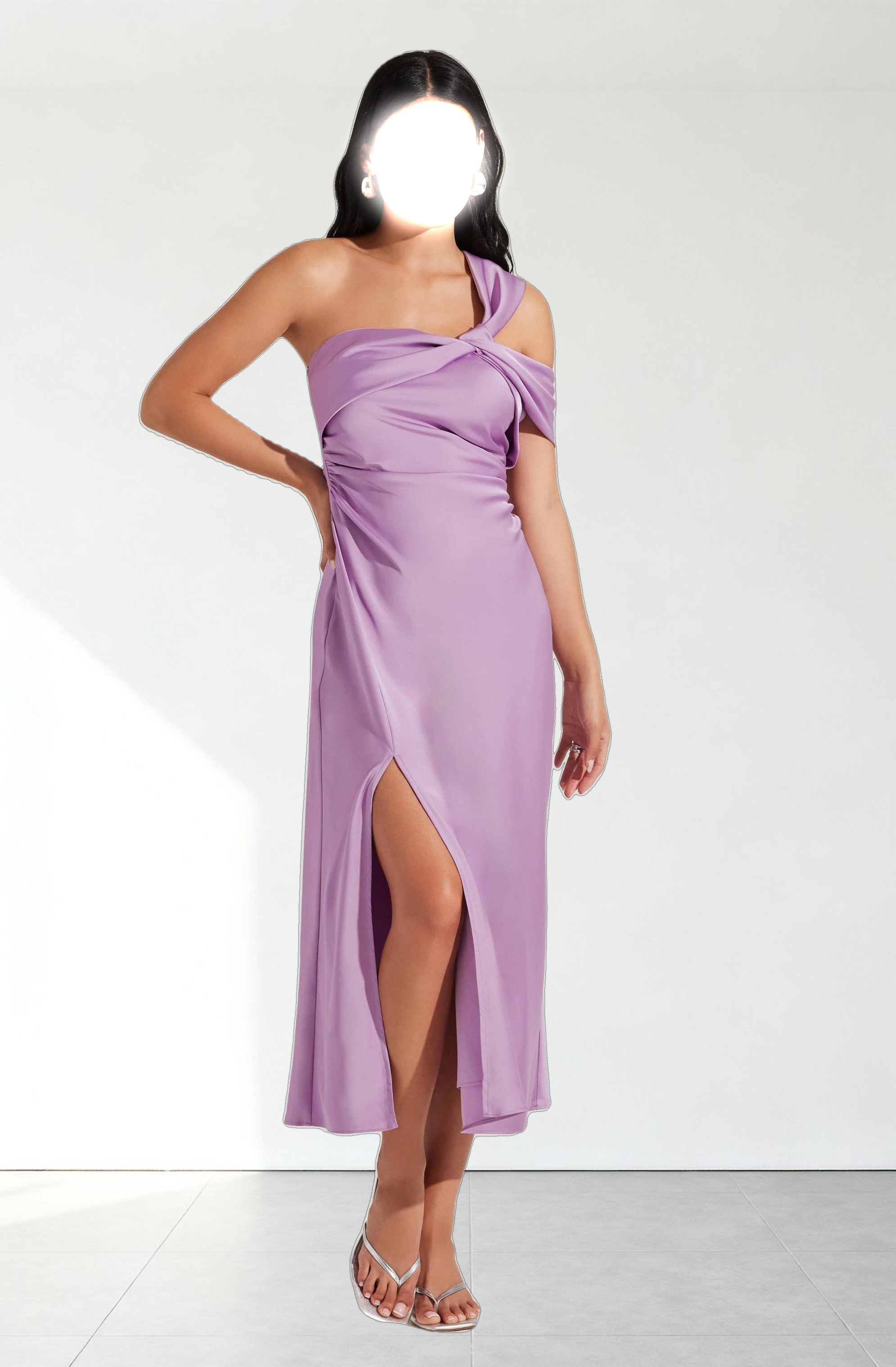 Cersei One Shoulder Midi Dress