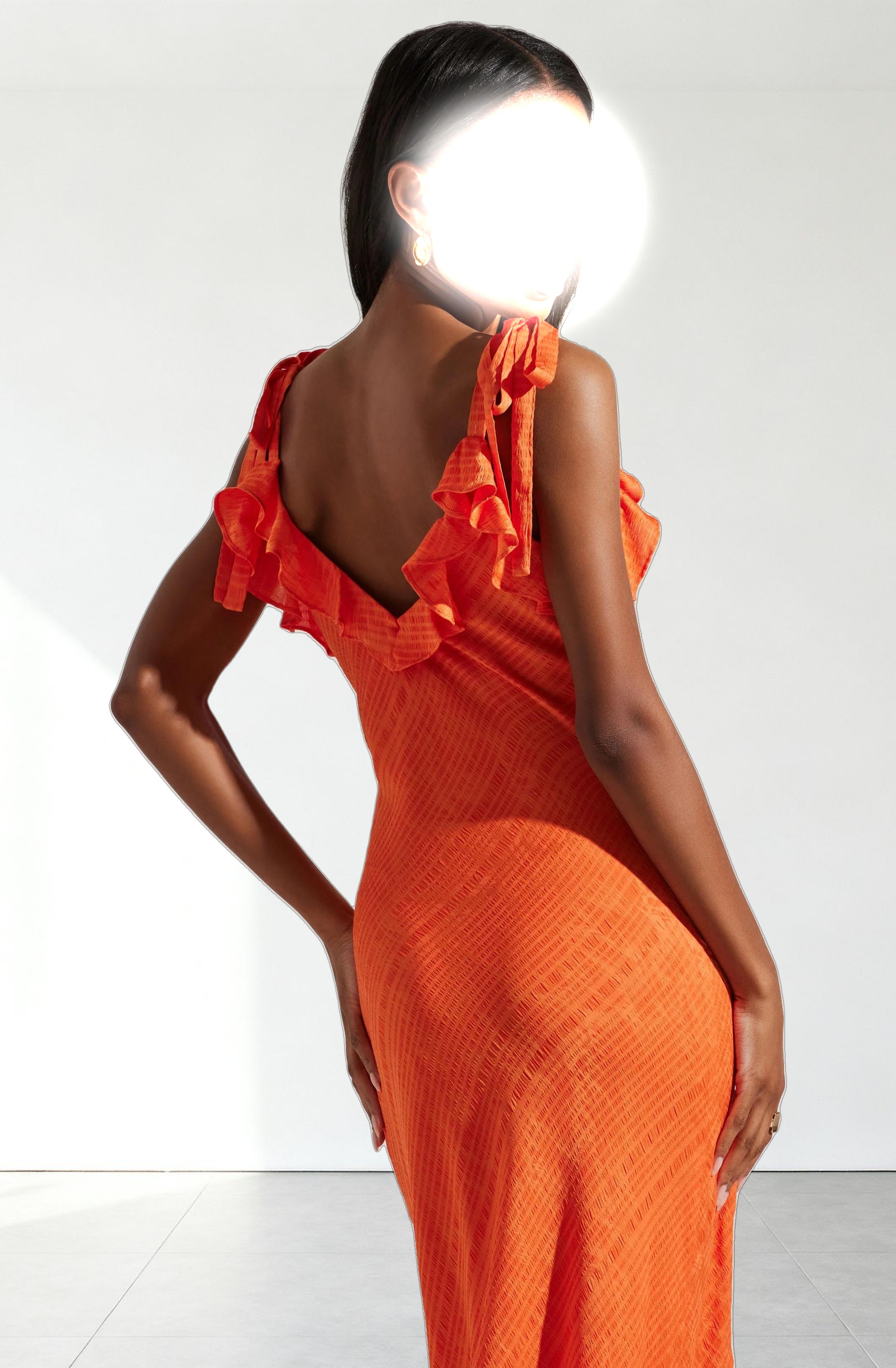 Sorbae Ruffle Maxi Dress