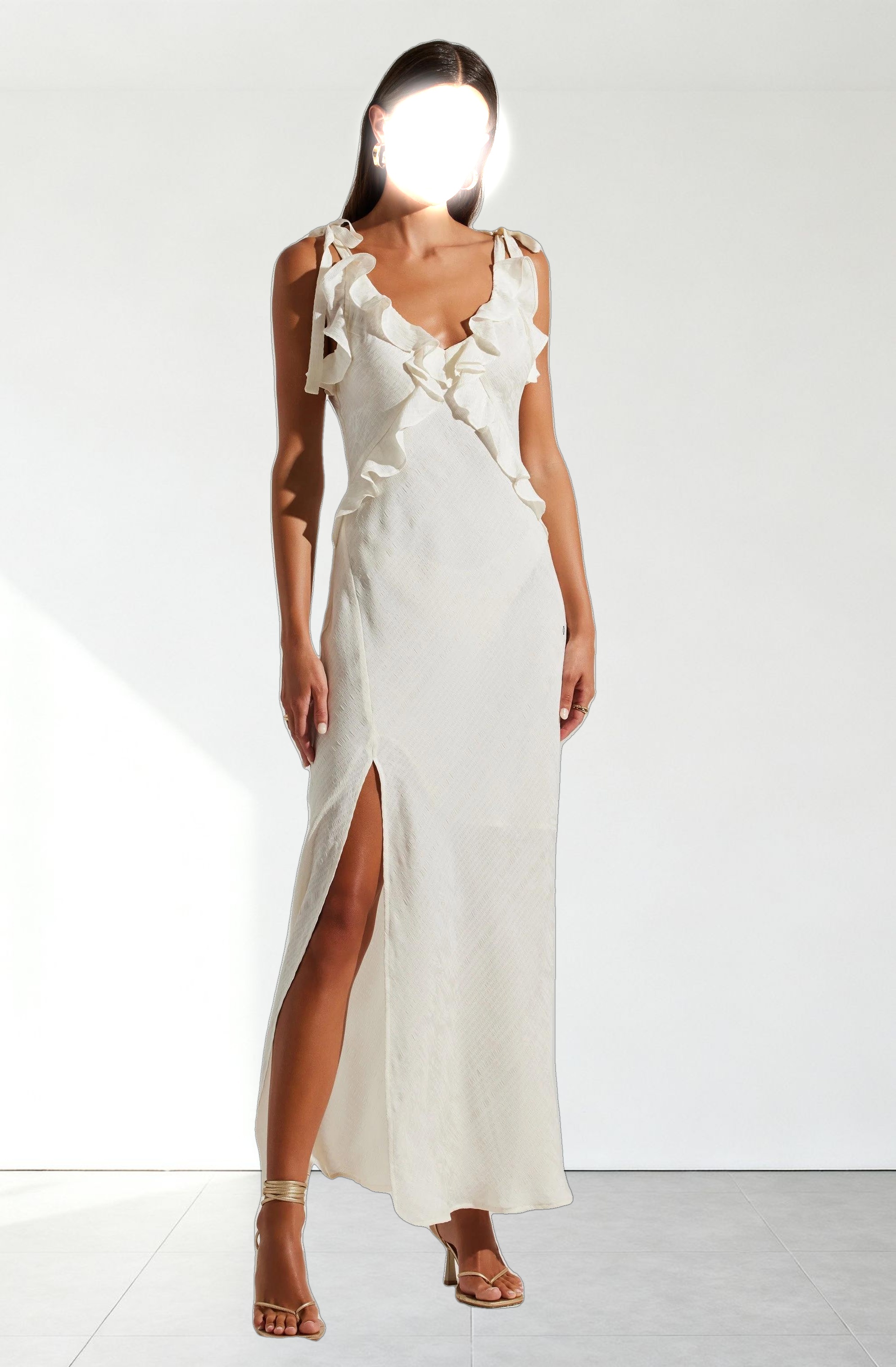 Sorbae Ruffle Maxi Dress