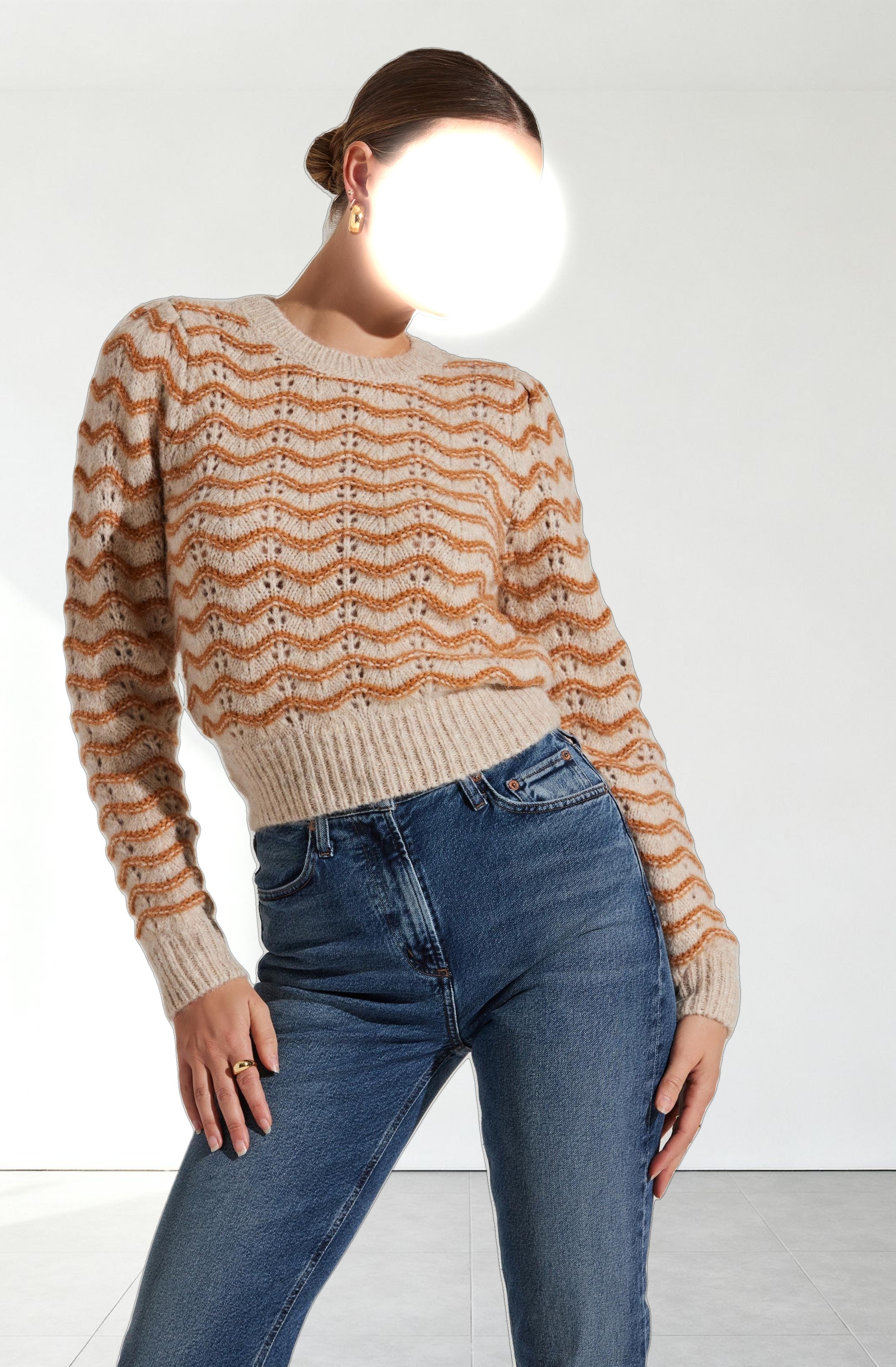 Jaylani Wavy Striped Sweater